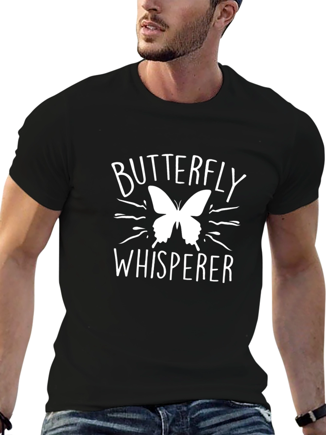 Butterfly Whisperer Graphic Tee - Black