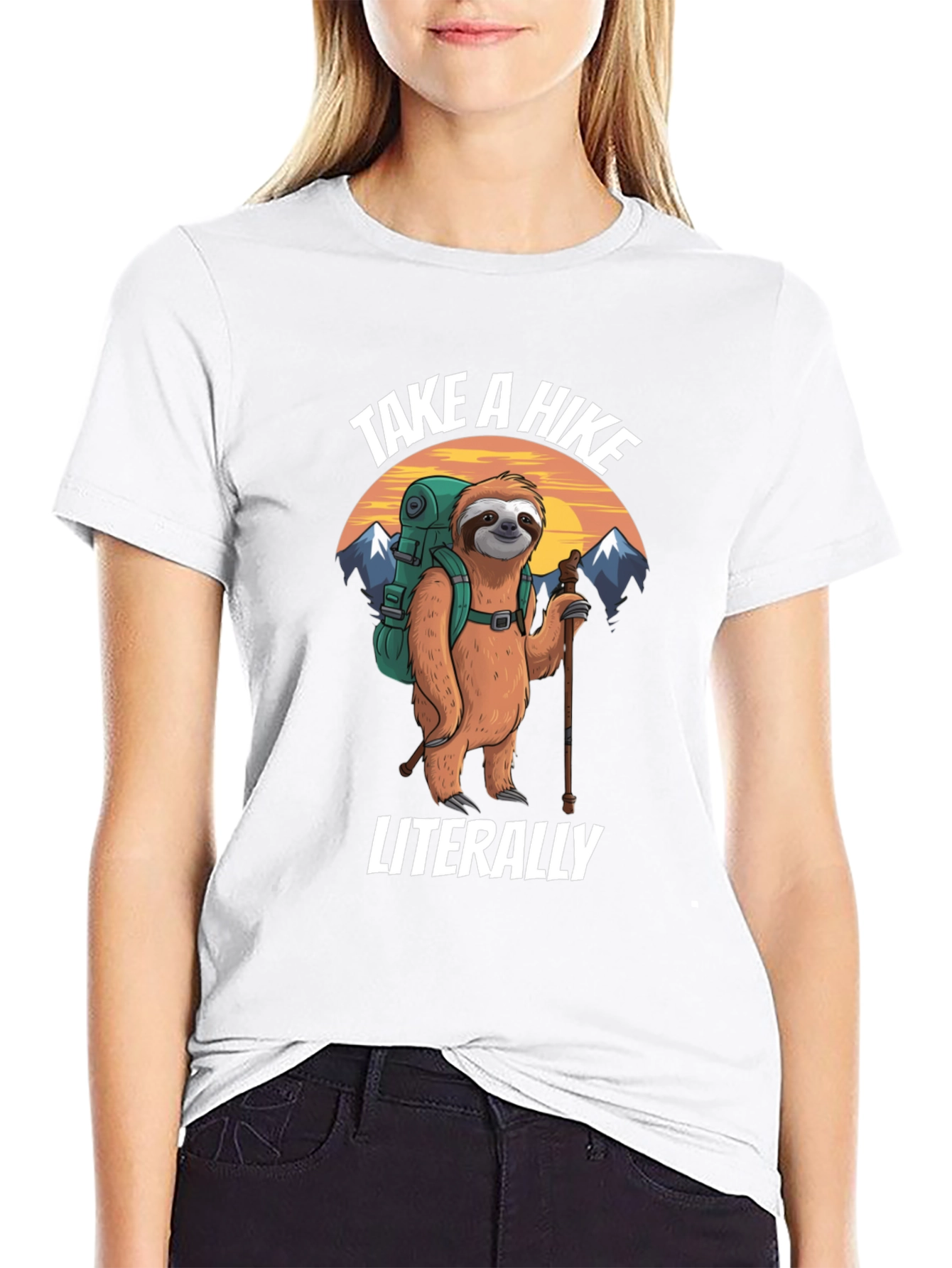 Take a Hike Sloth Graphic T-Shirt
