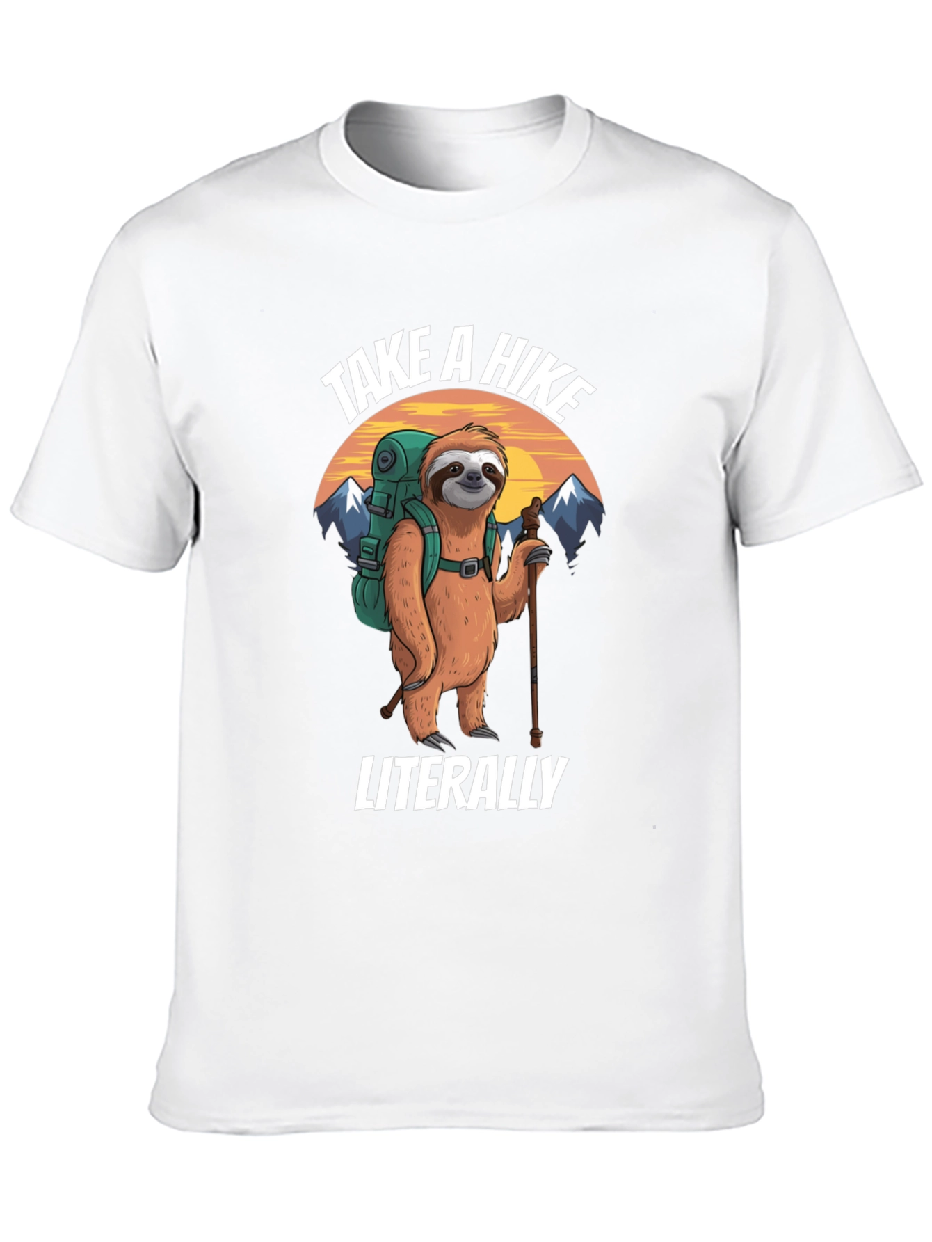 Take a Hike Sloth Graphic T-Shirt