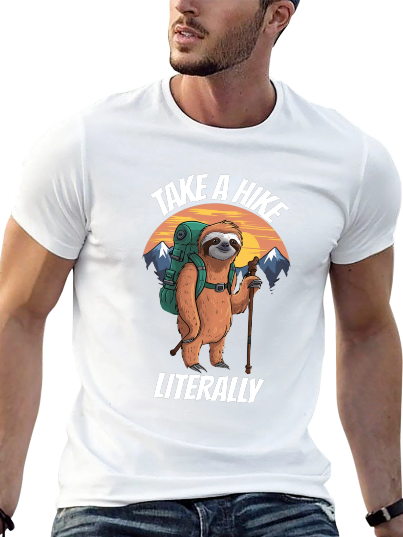 Take a Hike Sloth Graphic T-Shirt