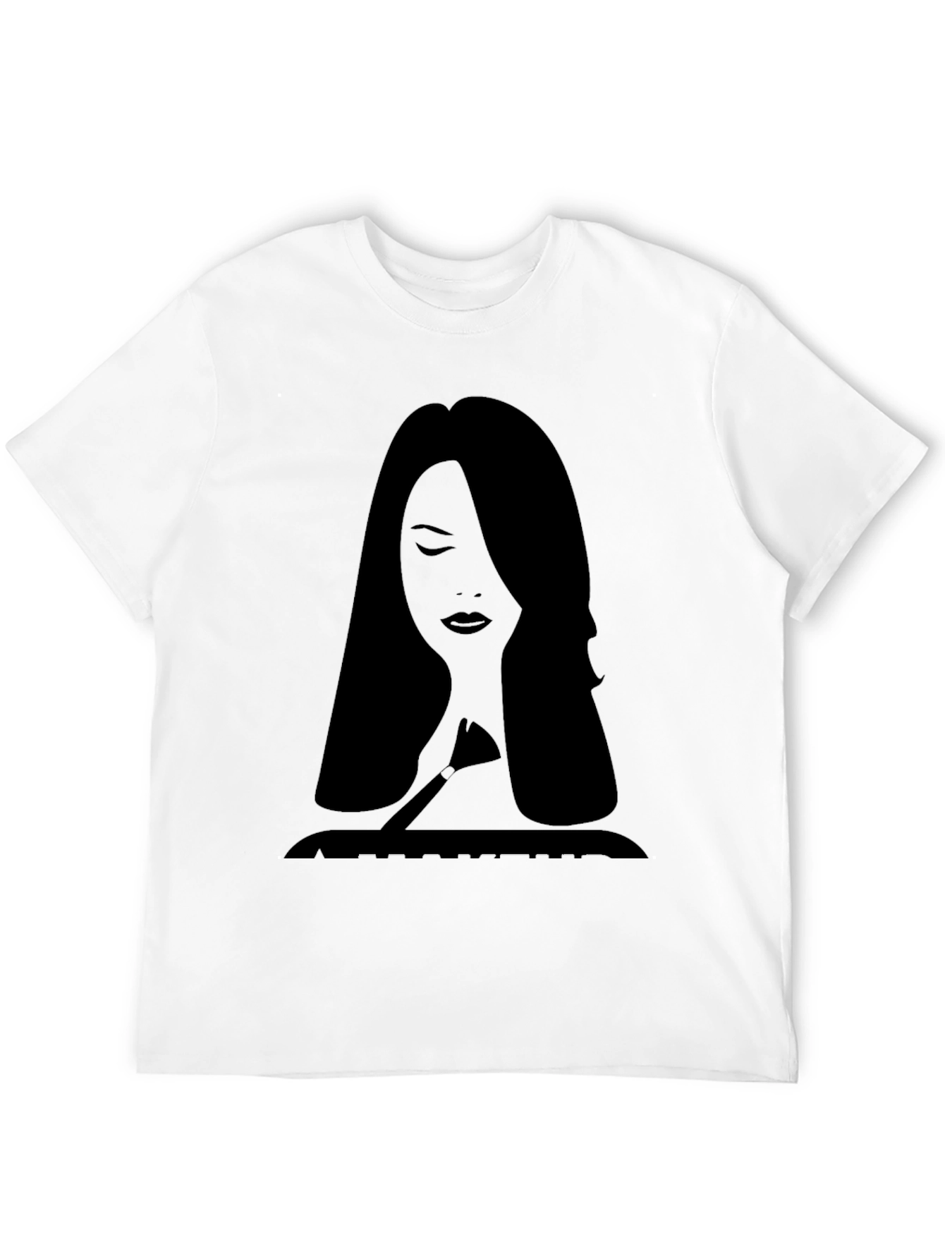 Makeup Artist Silhouette Black T-Shirt