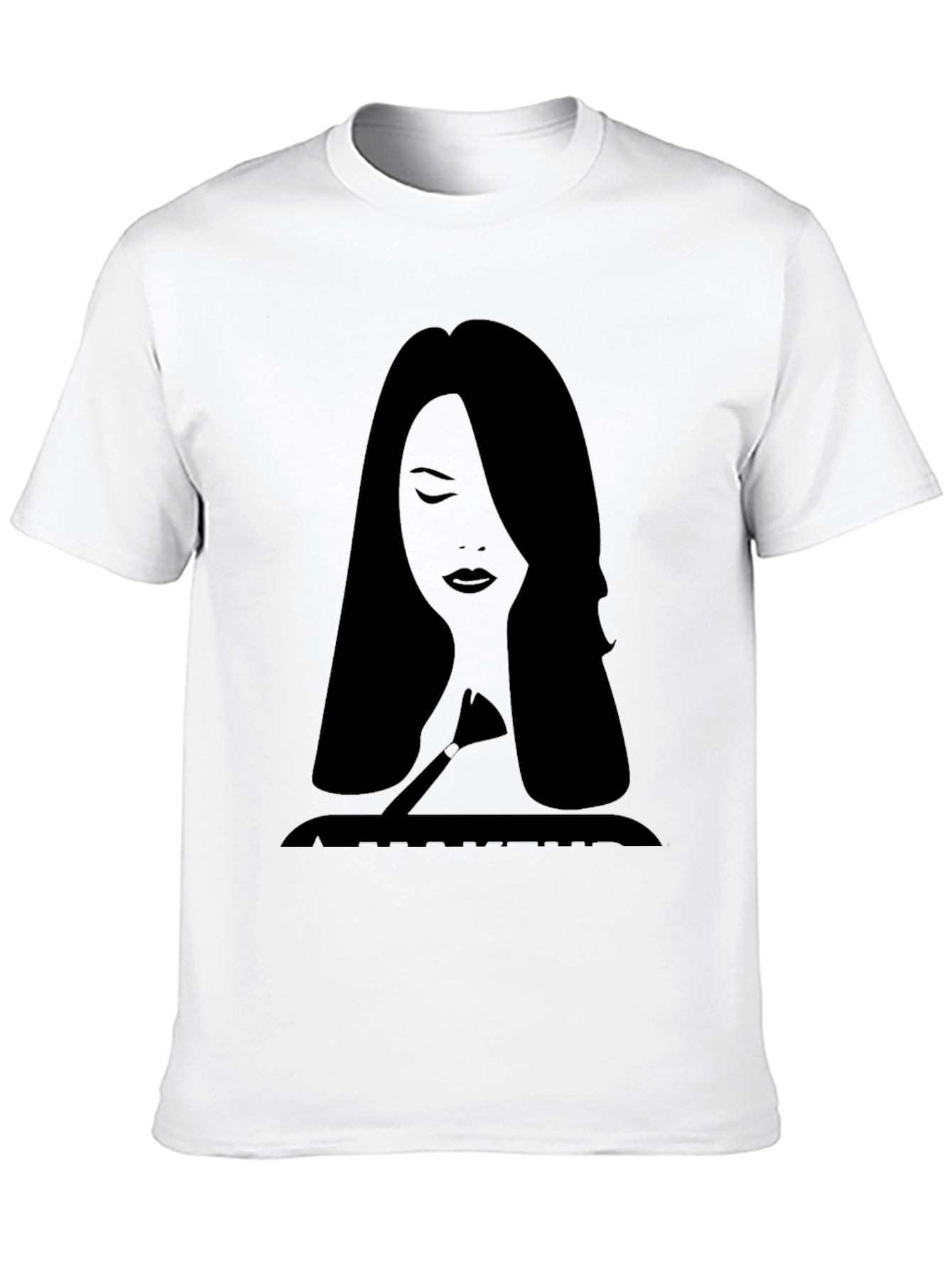 Makeup Artist Silhouette Black T-Shirt