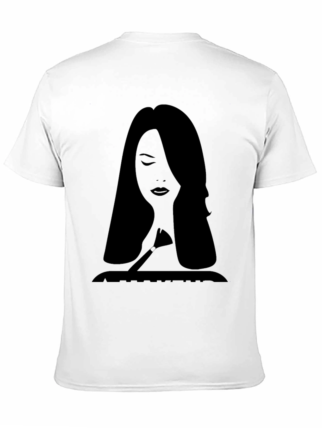 Makeup Artist Silhouette Black T-Shirt