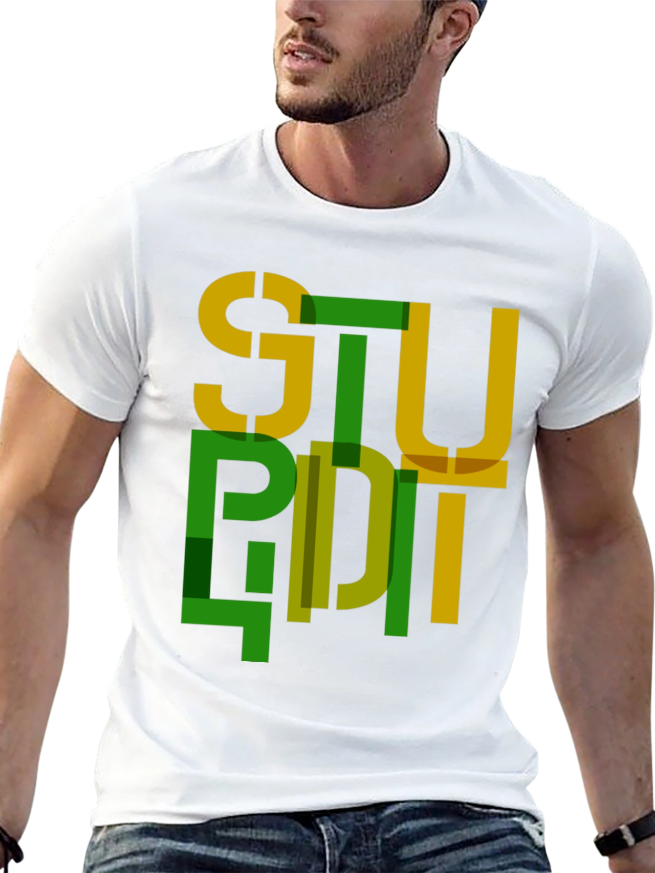 Abstract Stupid Graphic Tee - Modern Streetwear