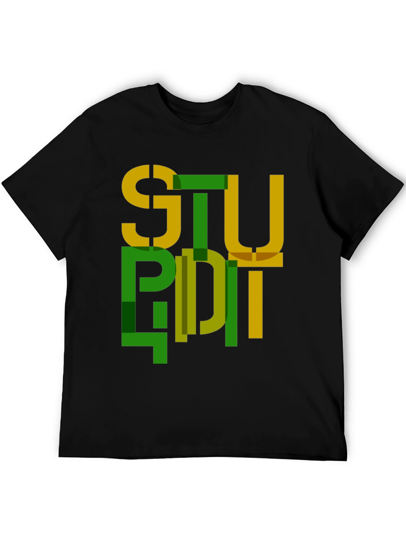 Abstract Stupid Graphic Tee - Modern Streetwear