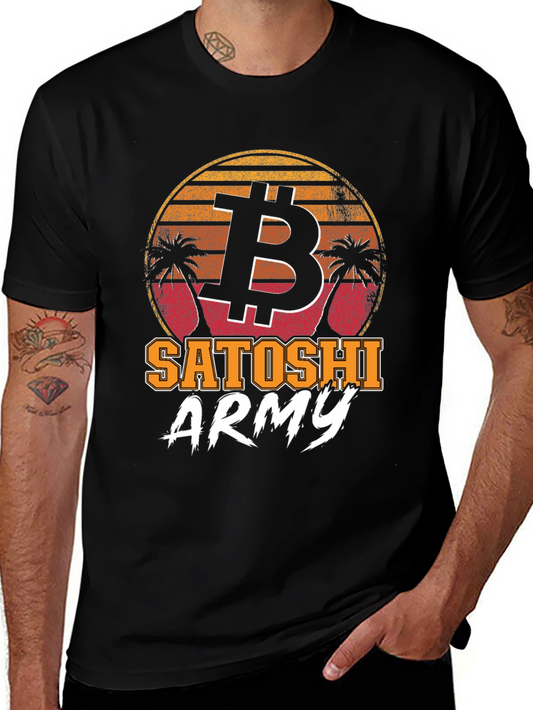 Bitcoin Satoshi Army Graphic Tee