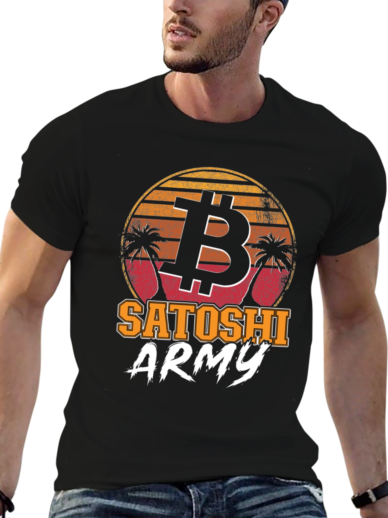 Bitcoin Satoshi Army Graphic Tee
