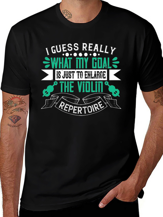 Violin Repertoire Graphic Tee - Music Lovers Shirt