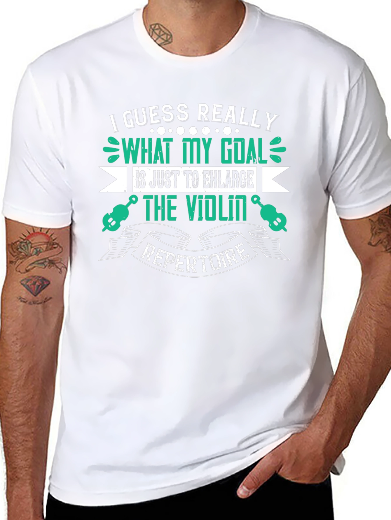 Violin Repertoire Graphic Tee - Music Lovers Shirt