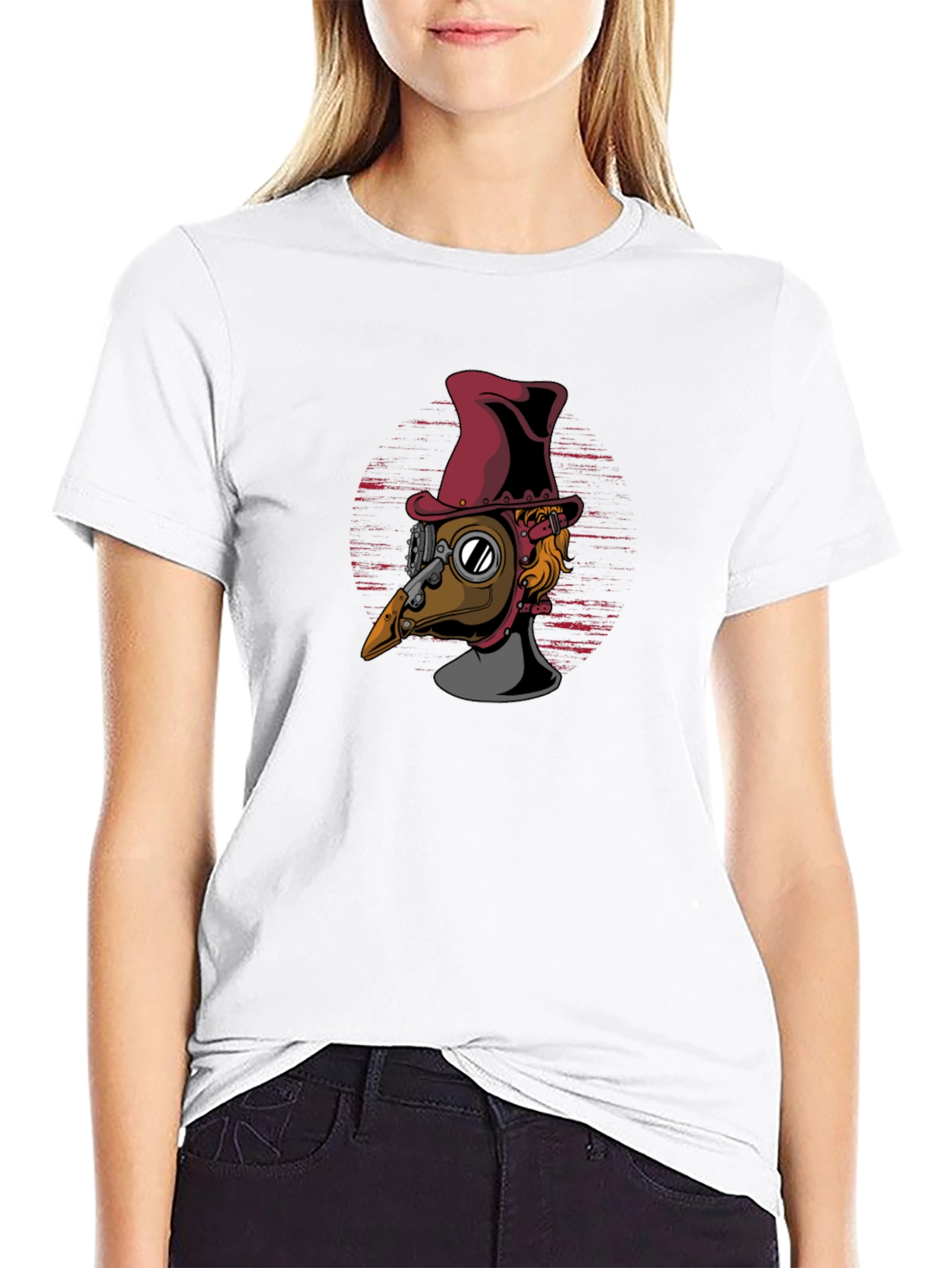 Steampunk Plague Doctor T-Shirt - Unique Design