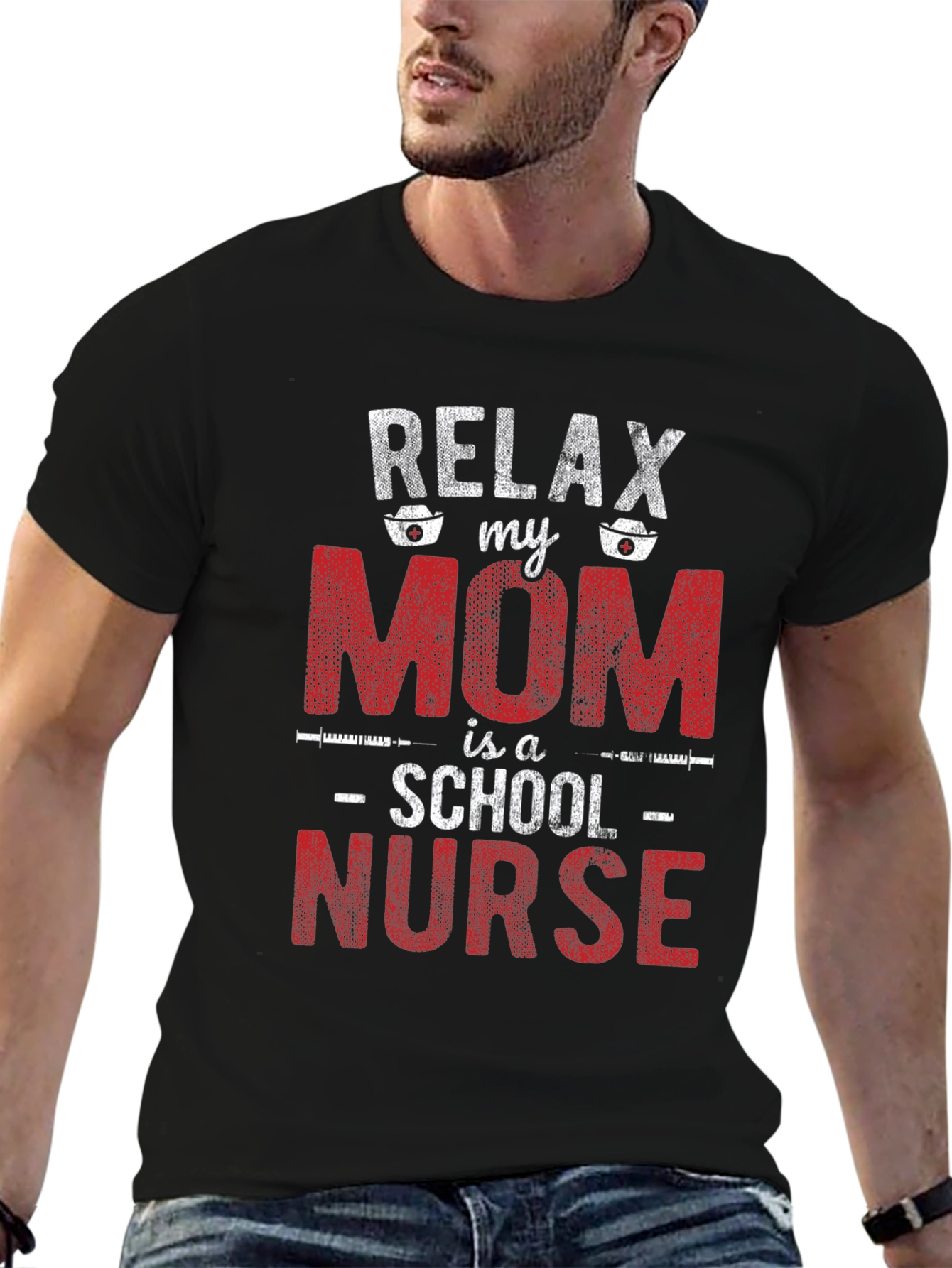Relax My Mom is a School Nurse T-Shirt