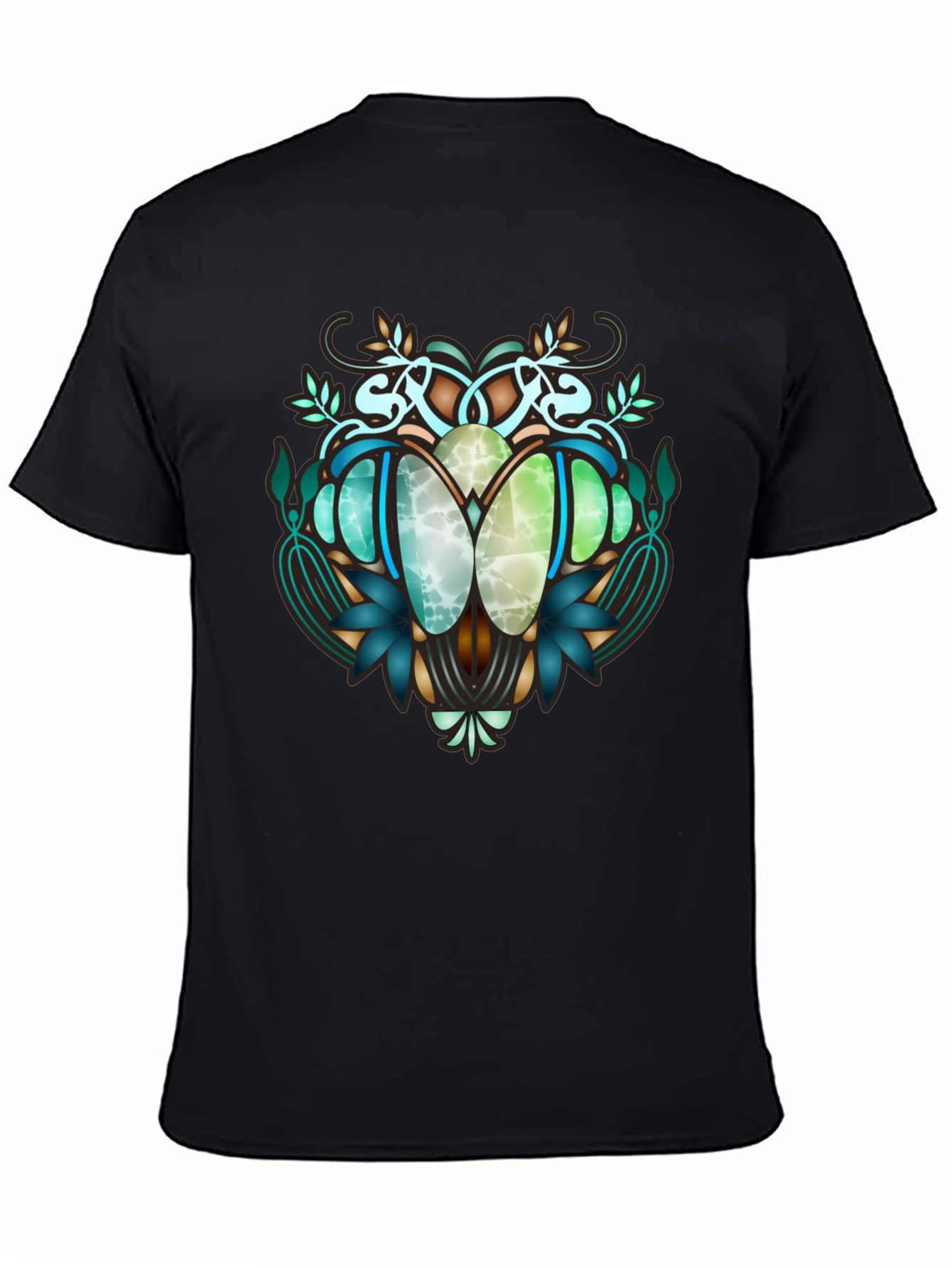 Art Nouveau Beetle Graphic T-Shirt