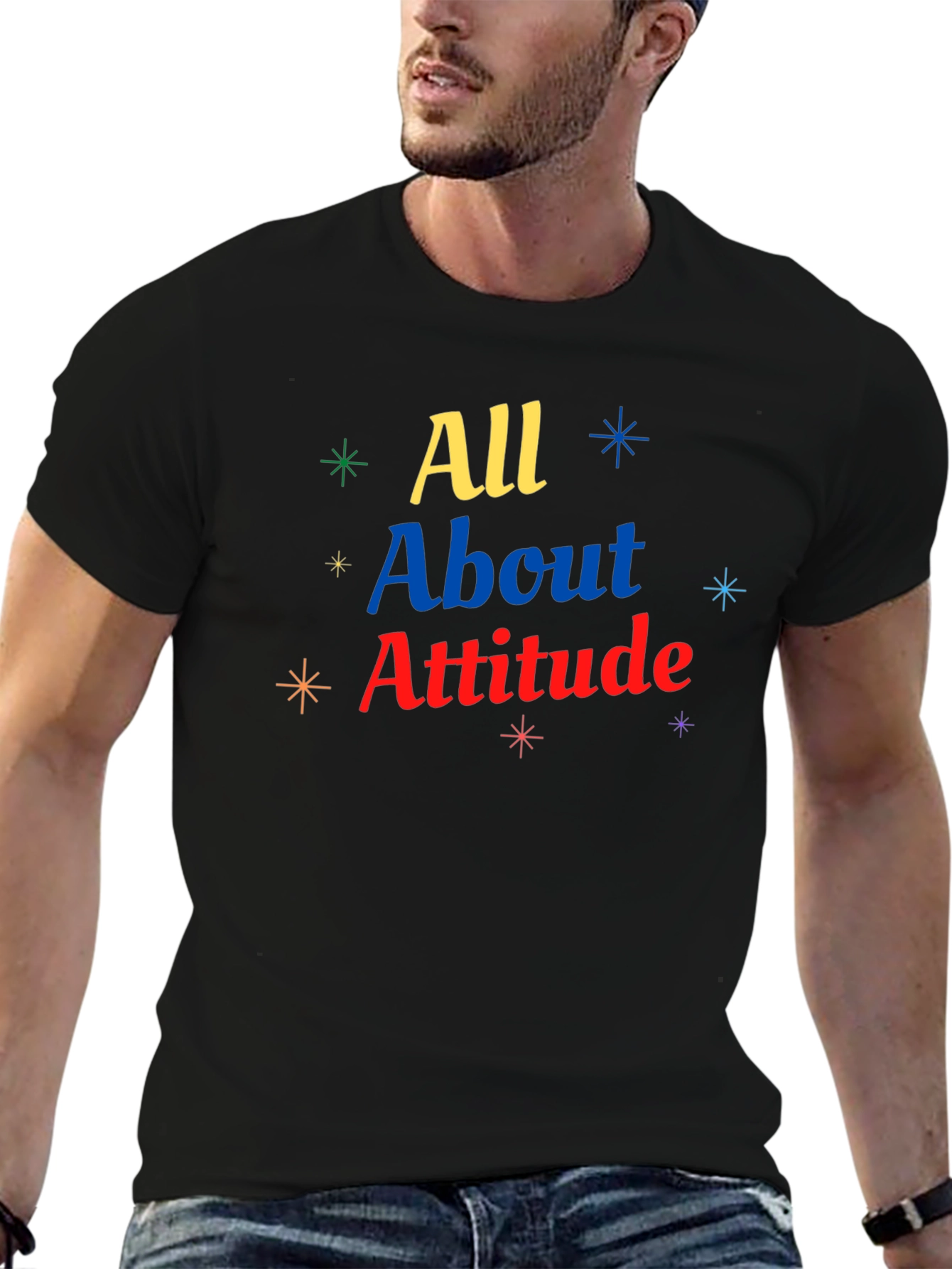 All About Attitude Graphic Tee - Trendy Style