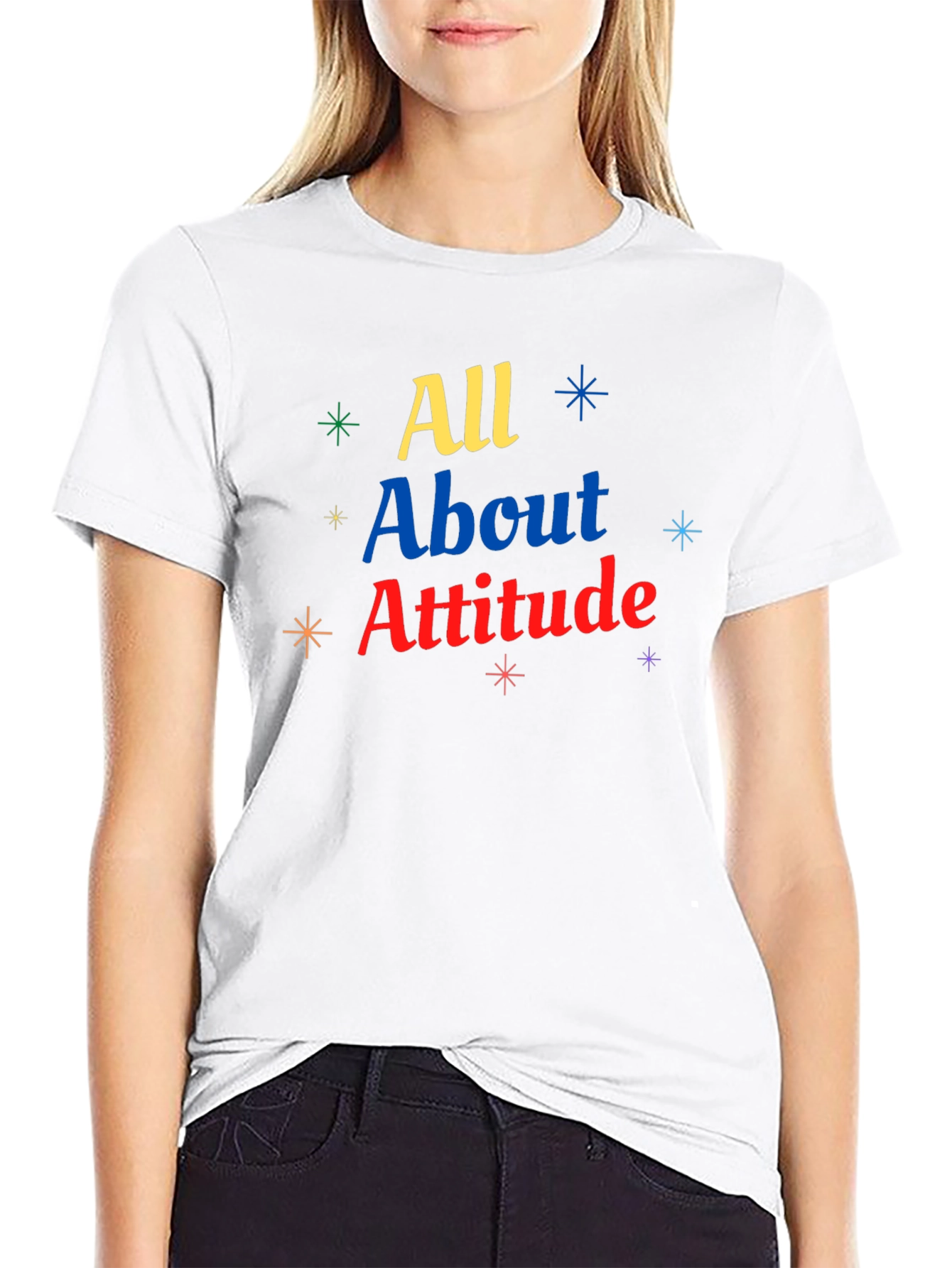 All About Attitude Graphic Tee - Trendy Style