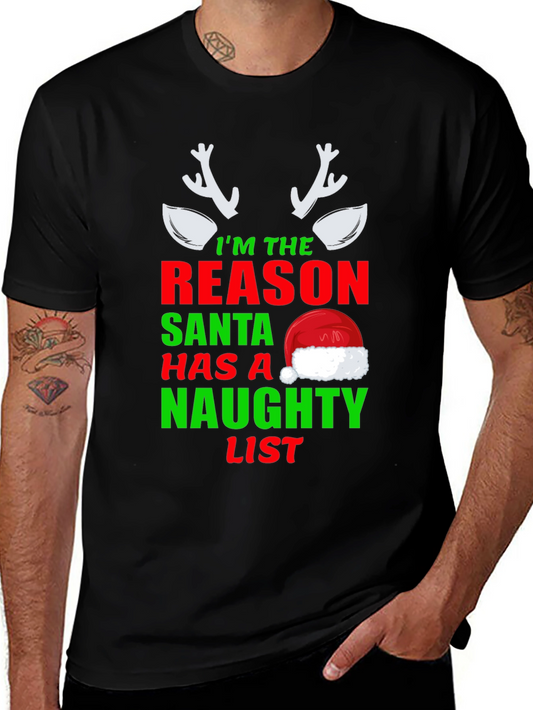 Naughty List T-Shirt Funny Christmas Tee