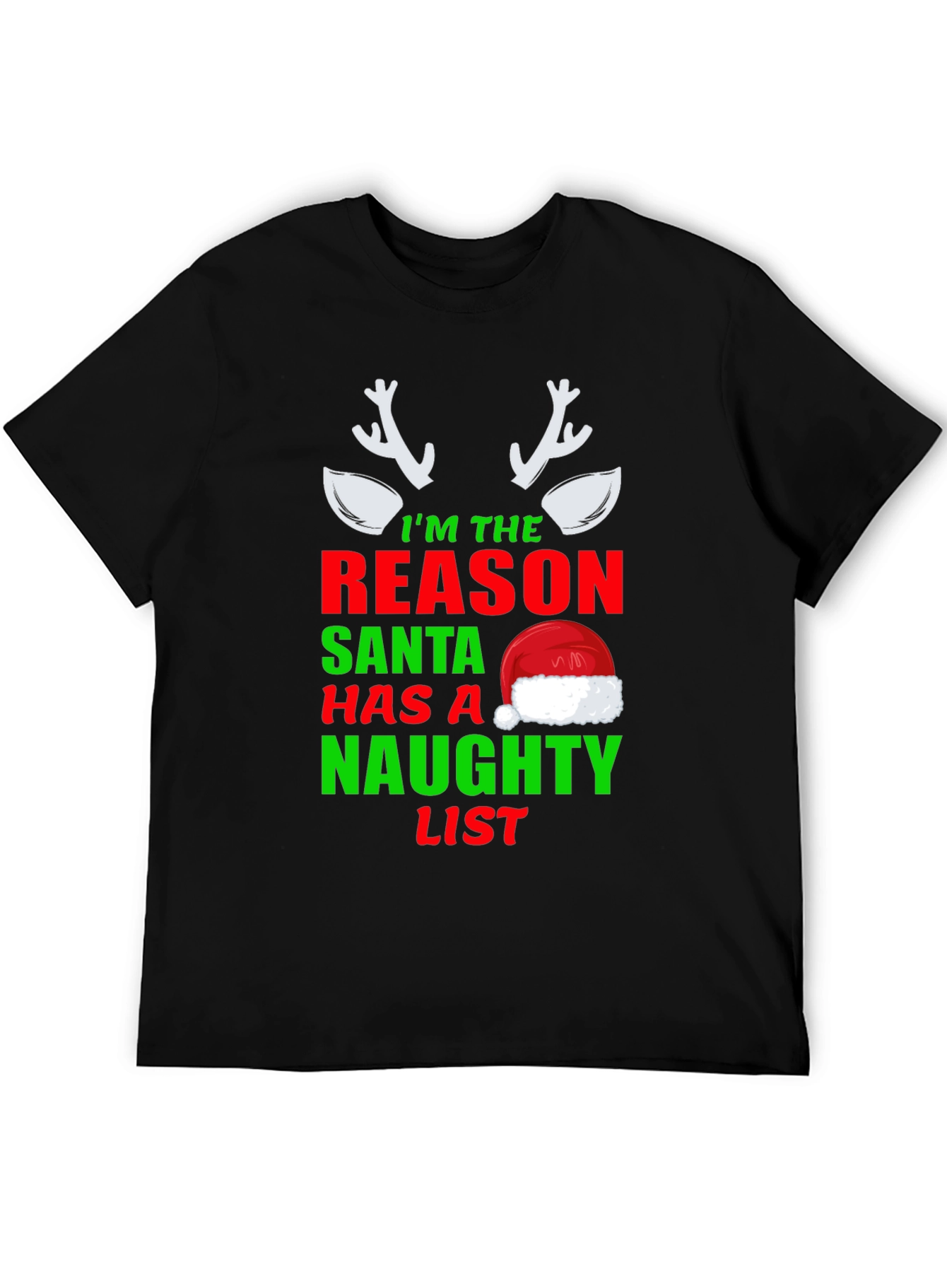Naughty List T-Shirt Funny Christmas Tee