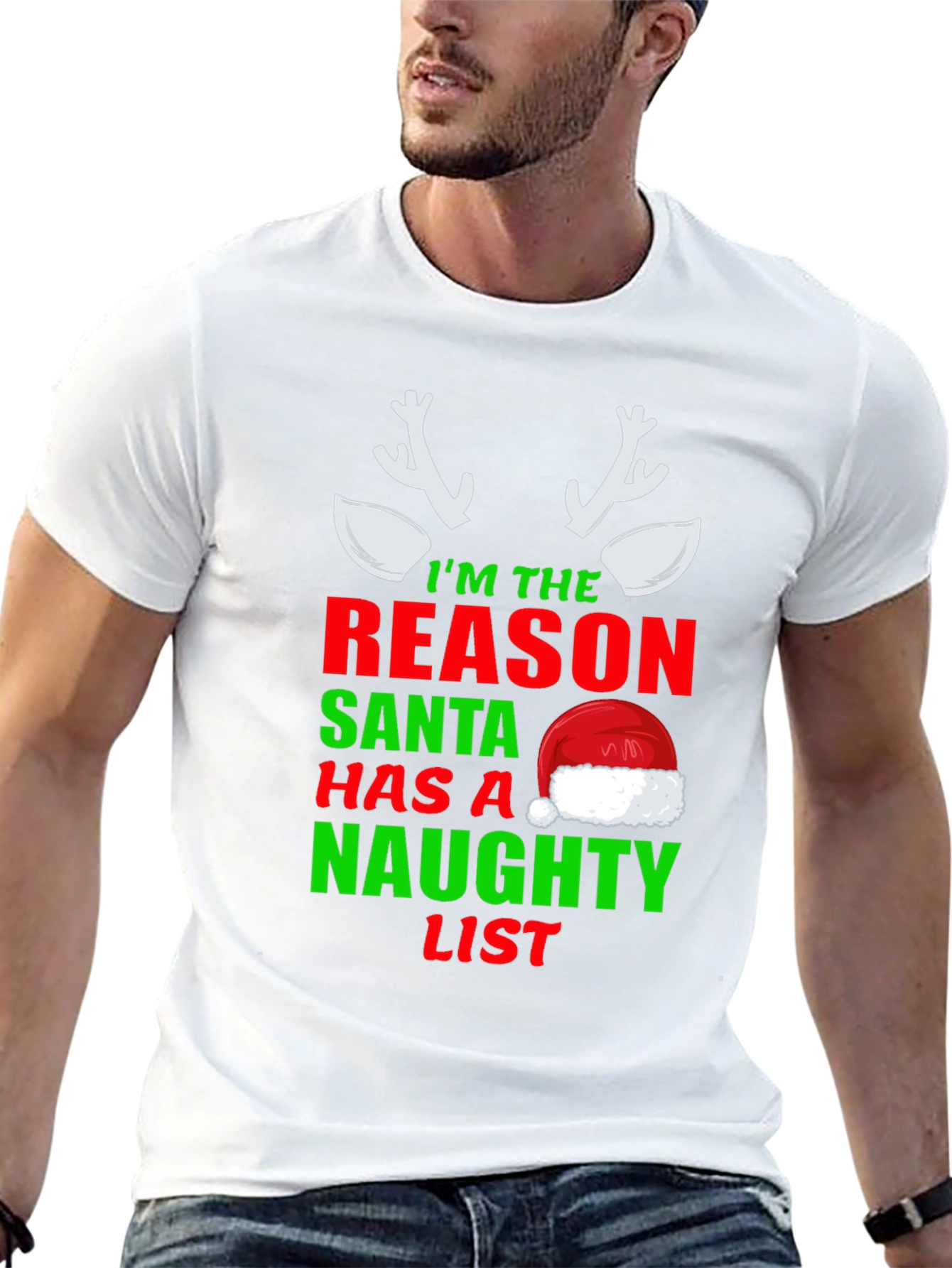 Naughty List T-Shirt Funny Christmas Tee