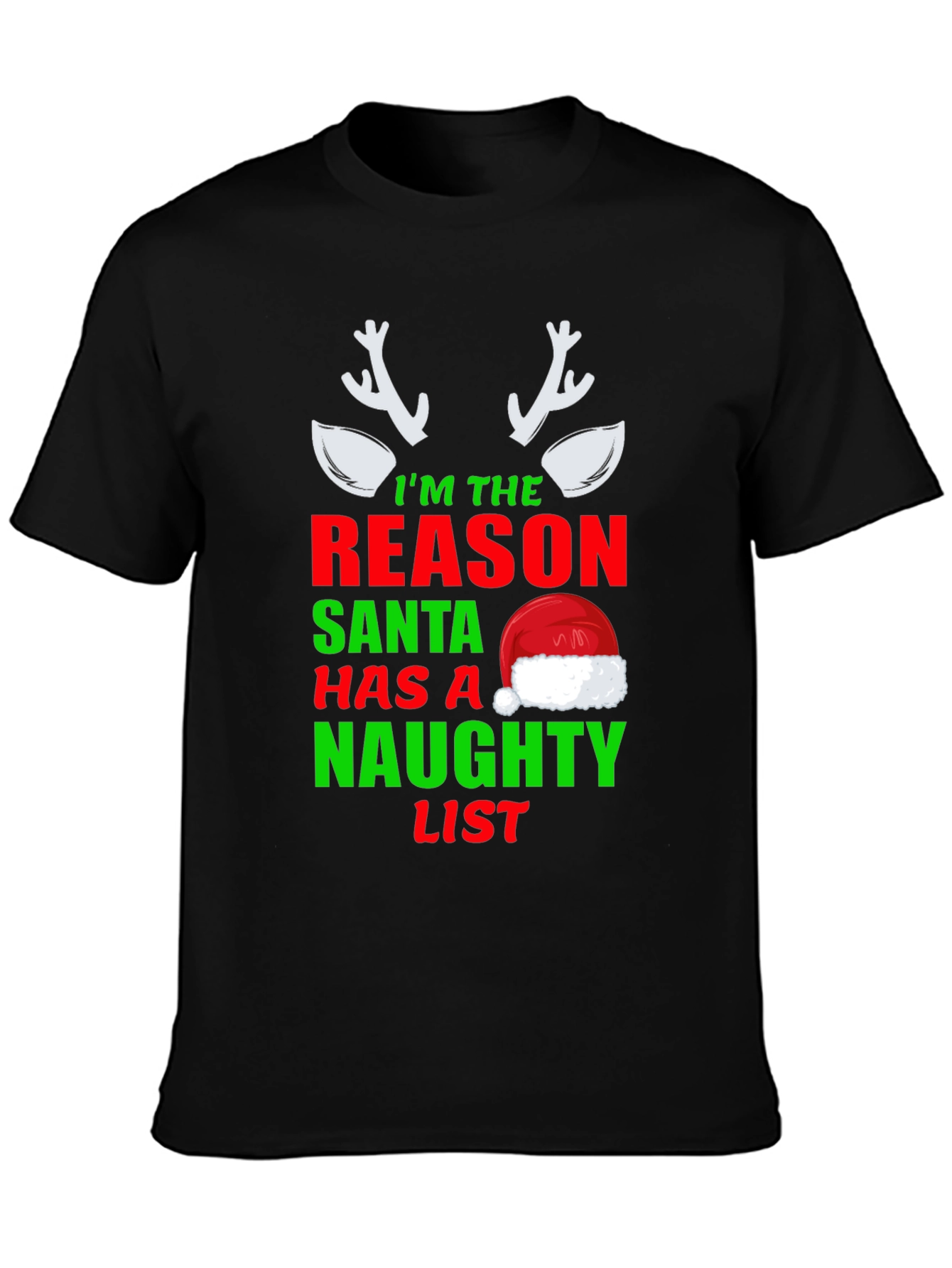 Naughty List T-Shirt Funny Christmas Tee