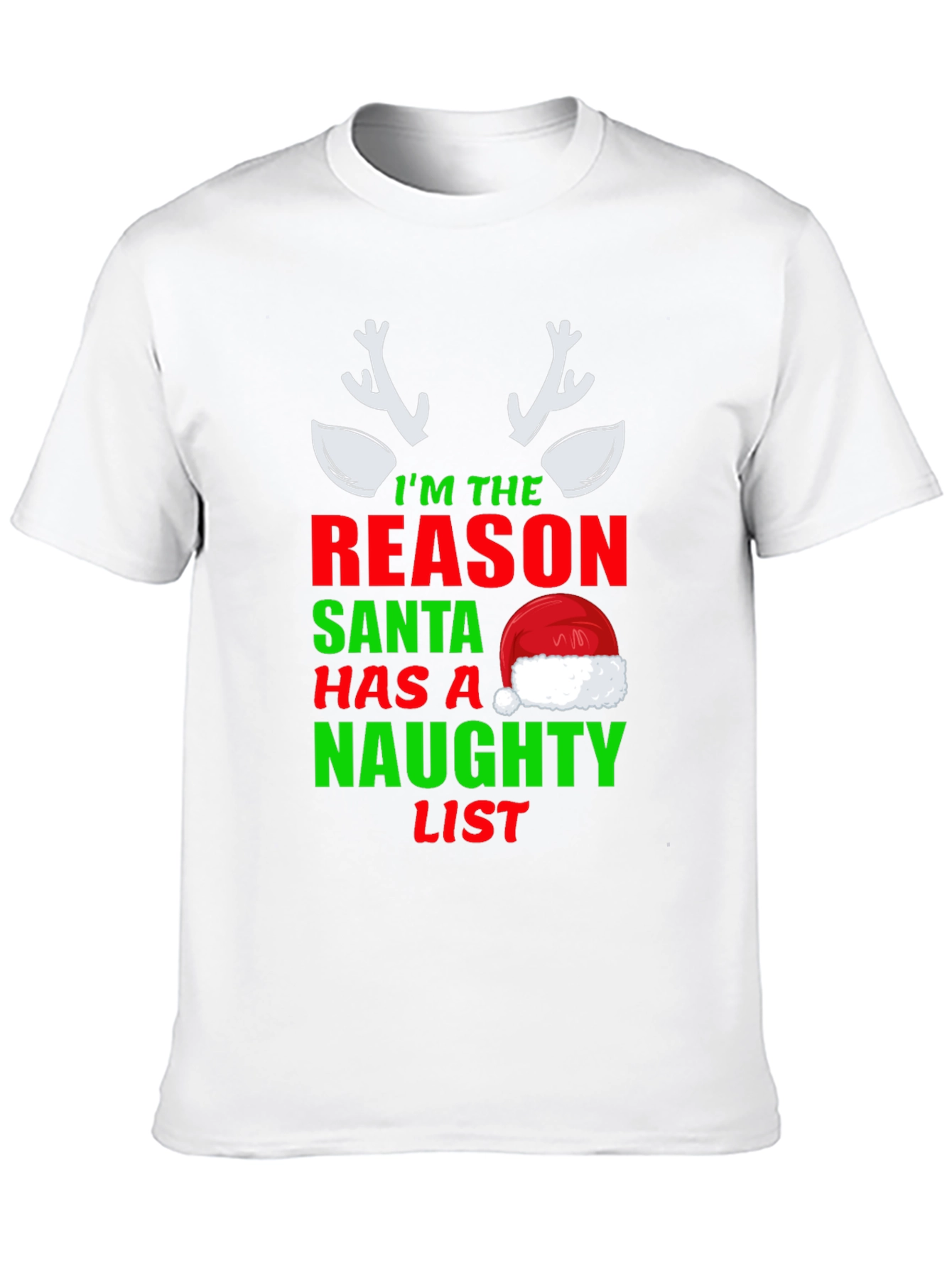 Naughty List T-Shirt Funny Christmas Tee