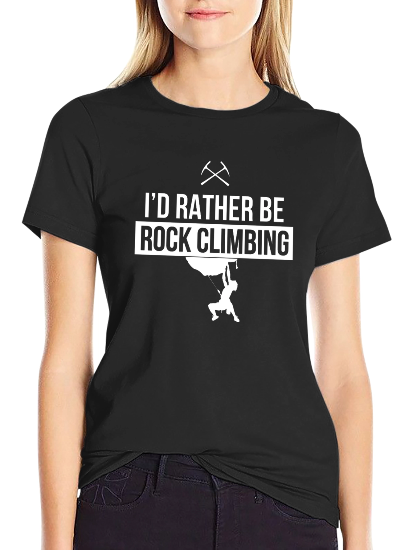 Rock Climbing T-Shirt: Id Rather Be Climbing