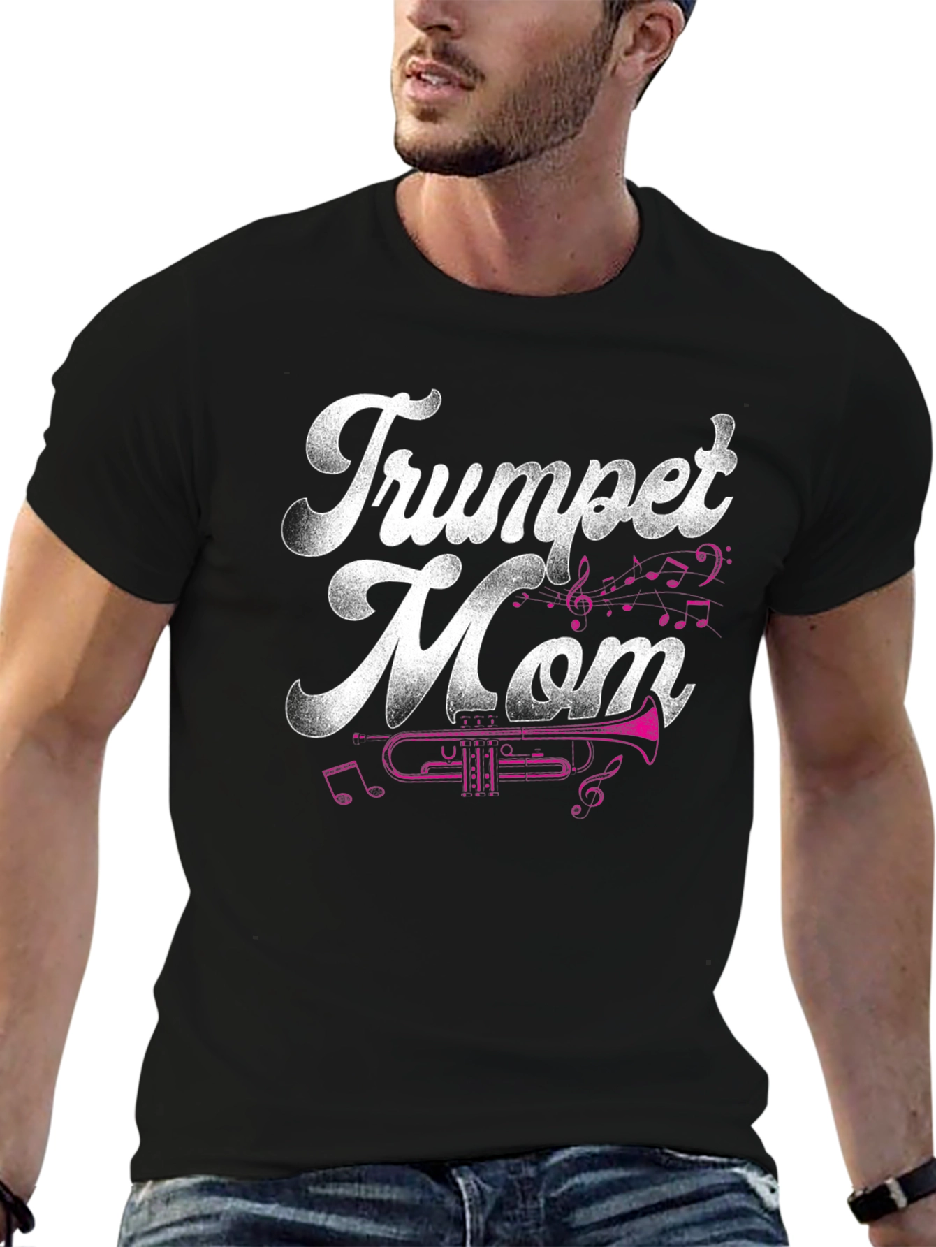 Trumpet Mom Graphic T-Shirt