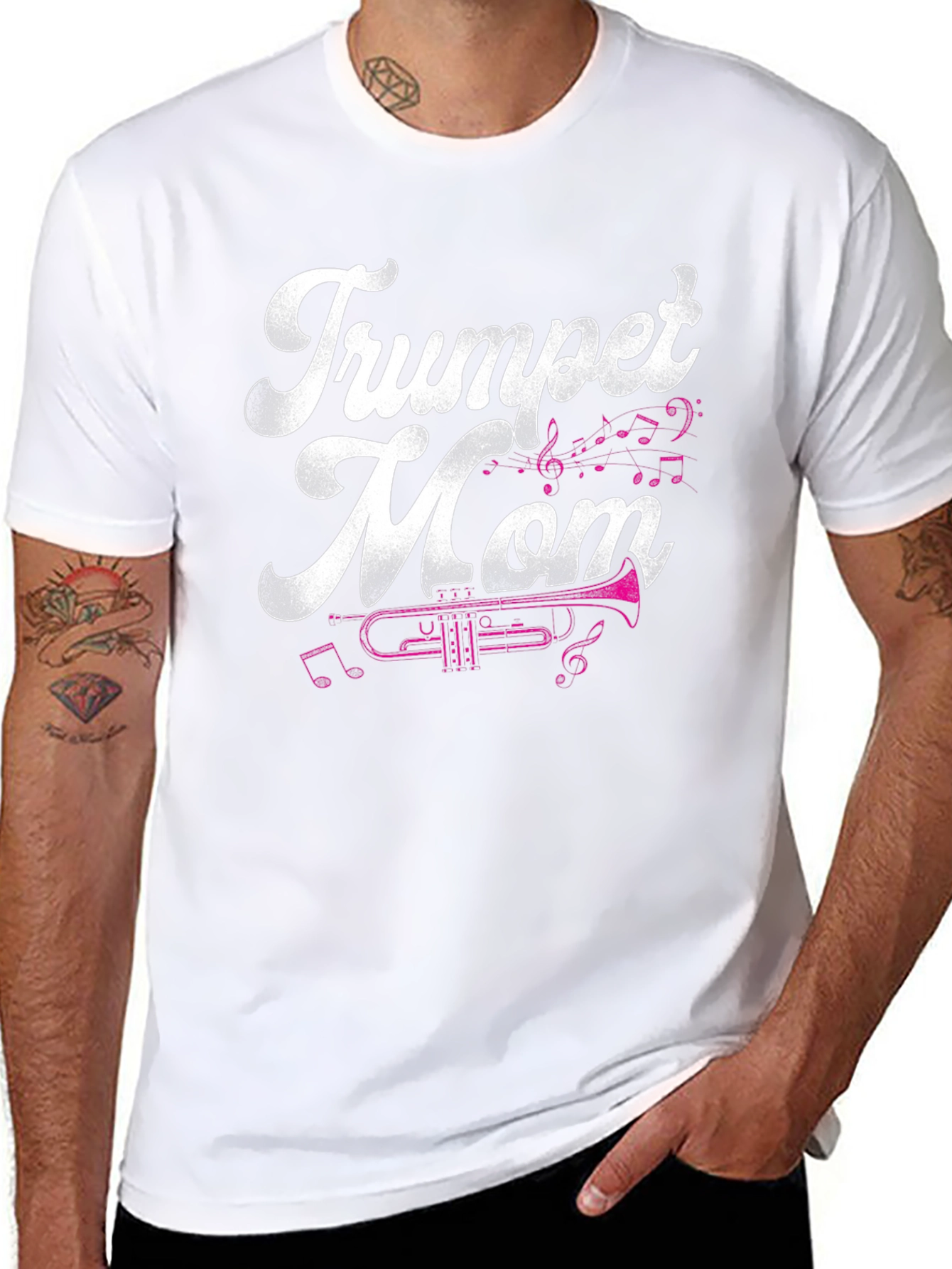 Trumpet Mom Graphic T-Shirt