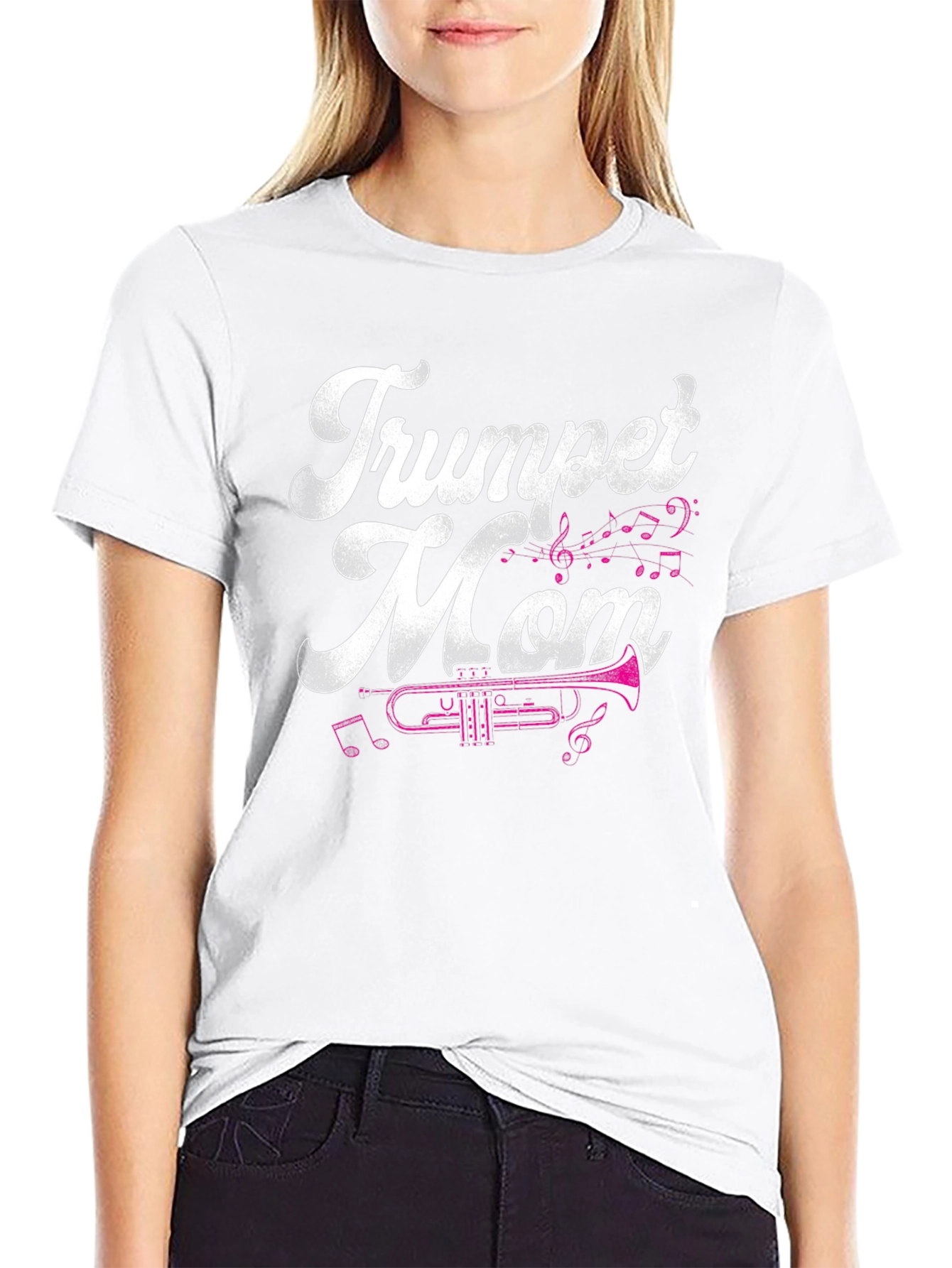 Trumpet Mom Graphic T-Shirt