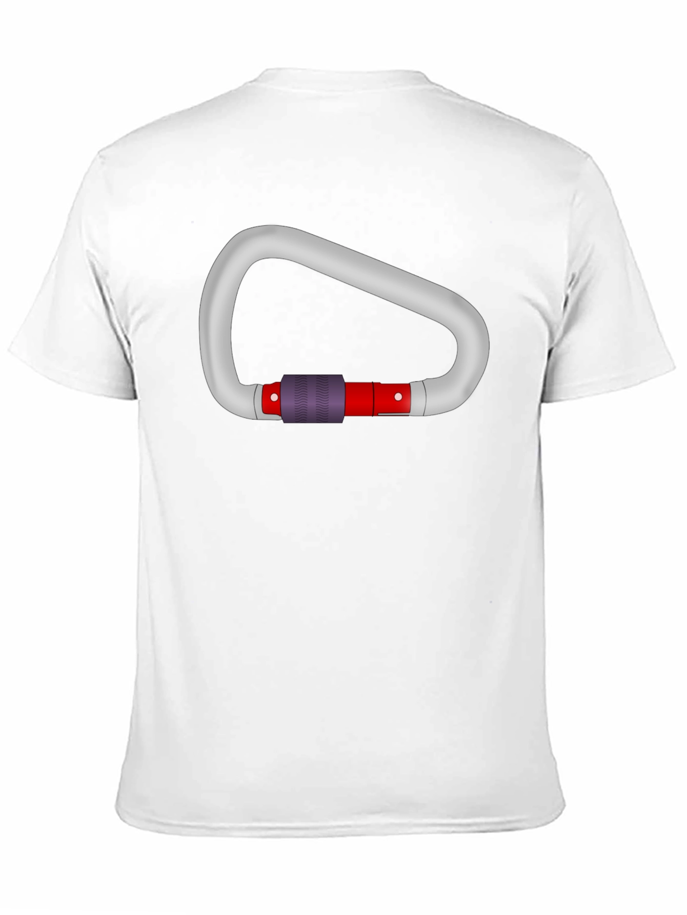 Carabiner Graphic Tee - Black Cotton T-Shirt