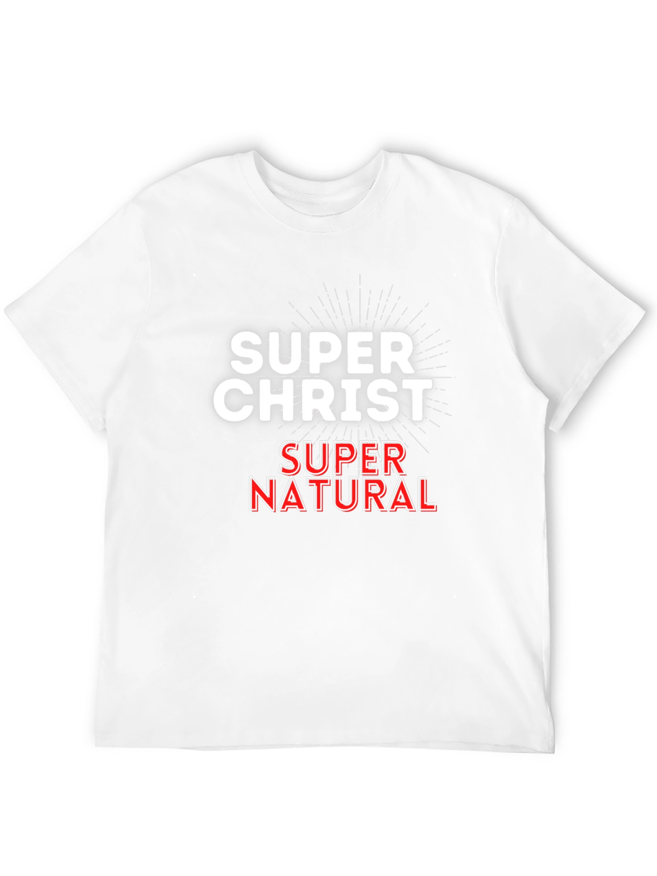 Super Christ Super Natural Black Tee Shirt