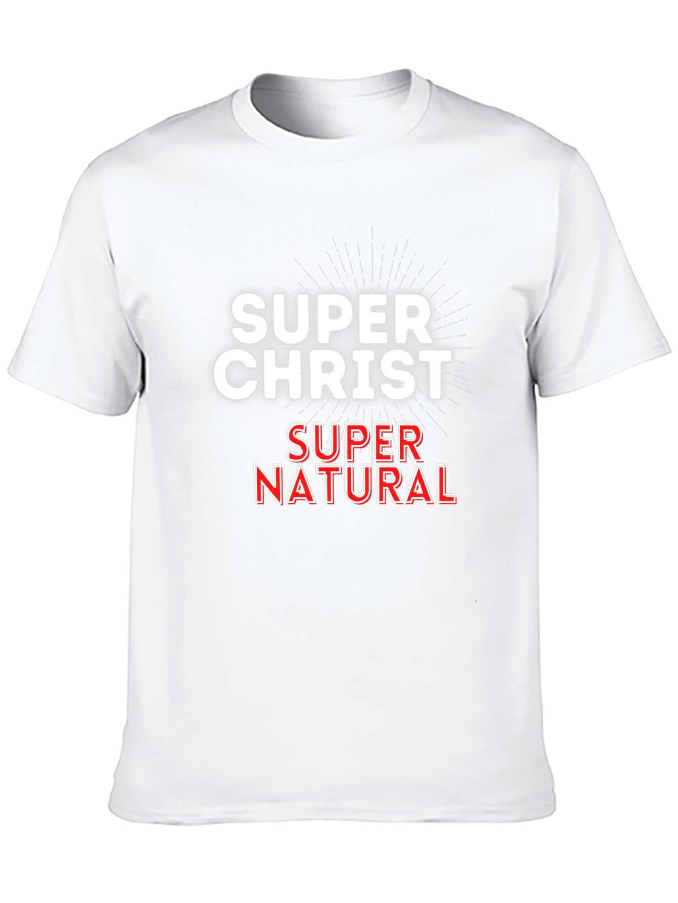 Super Christ Super Natural Black Tee Shirt