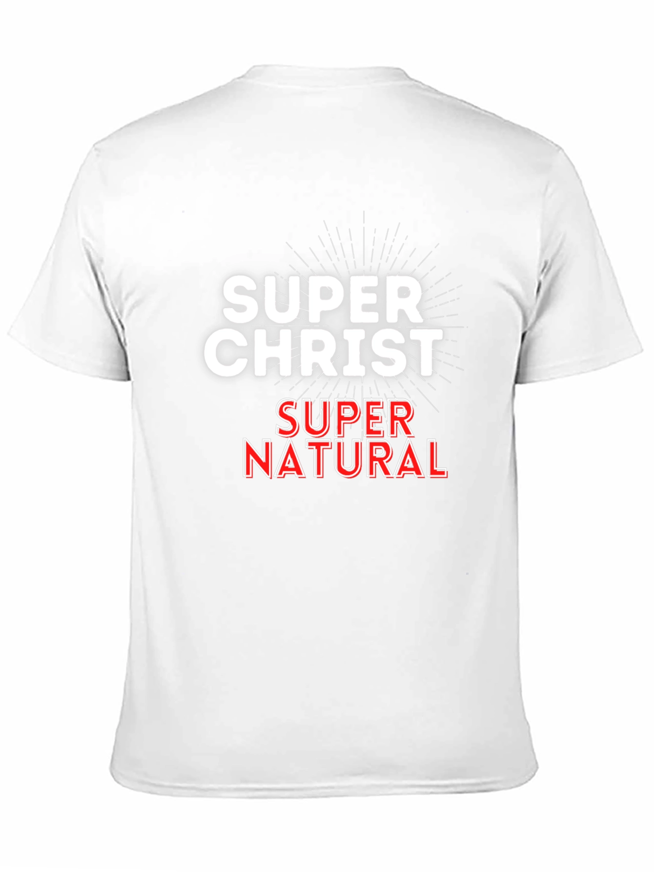 Super Christ Super Natural Black Tee Shirt