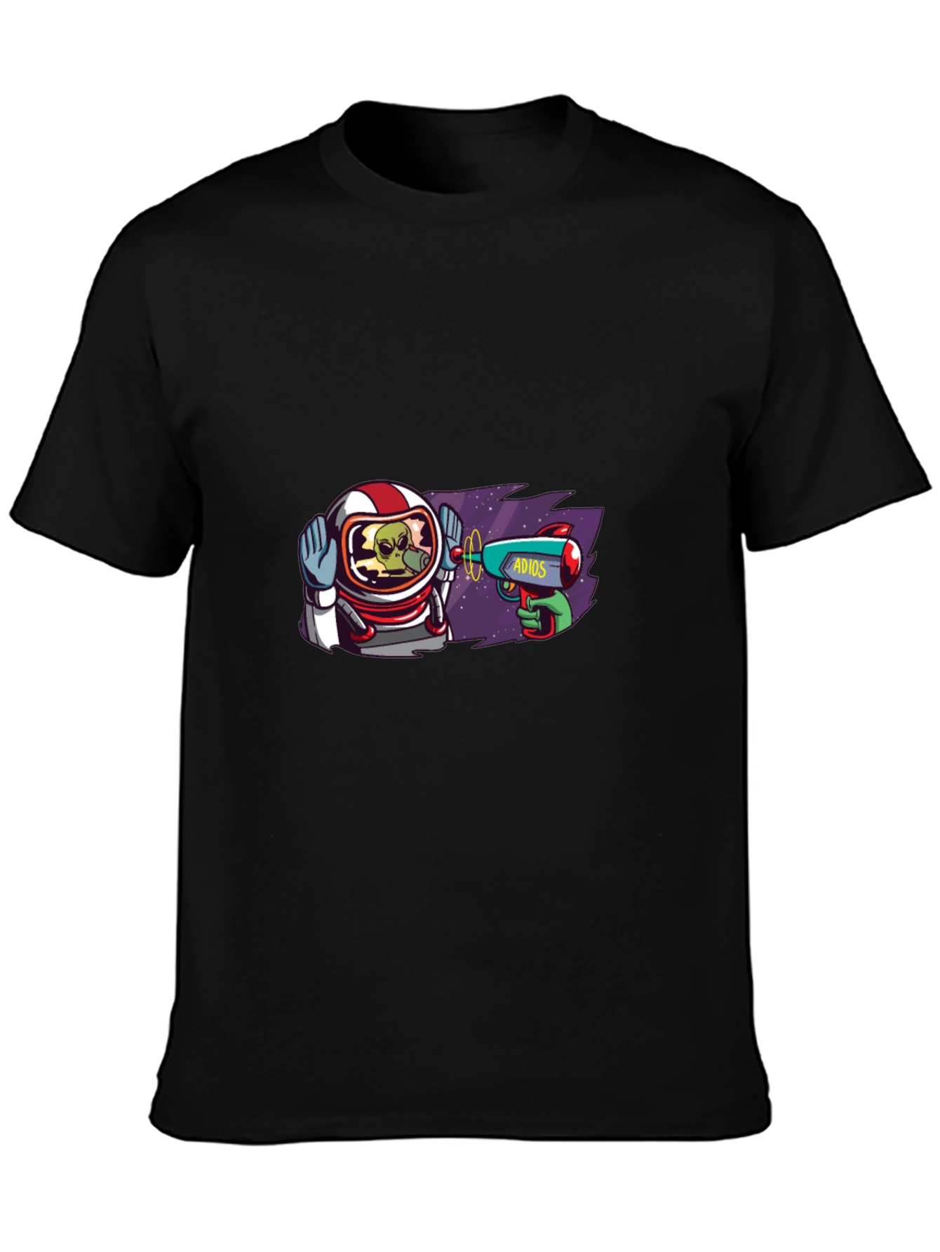 Astronaut Alien T-Shirt - Adios Ray Gun Design