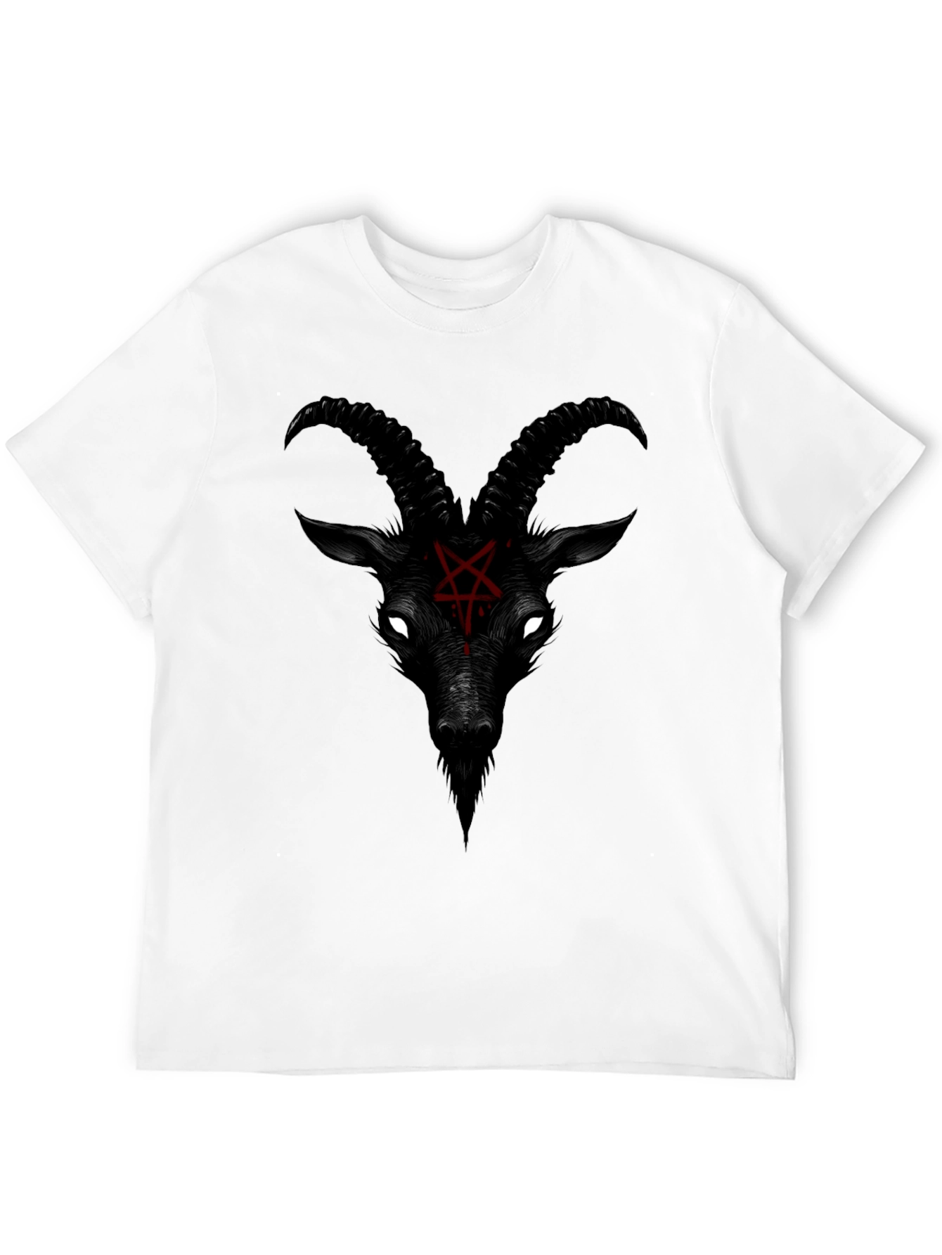 Baphomet Graphic Tee - Black Satanic Goat T-Shirt
