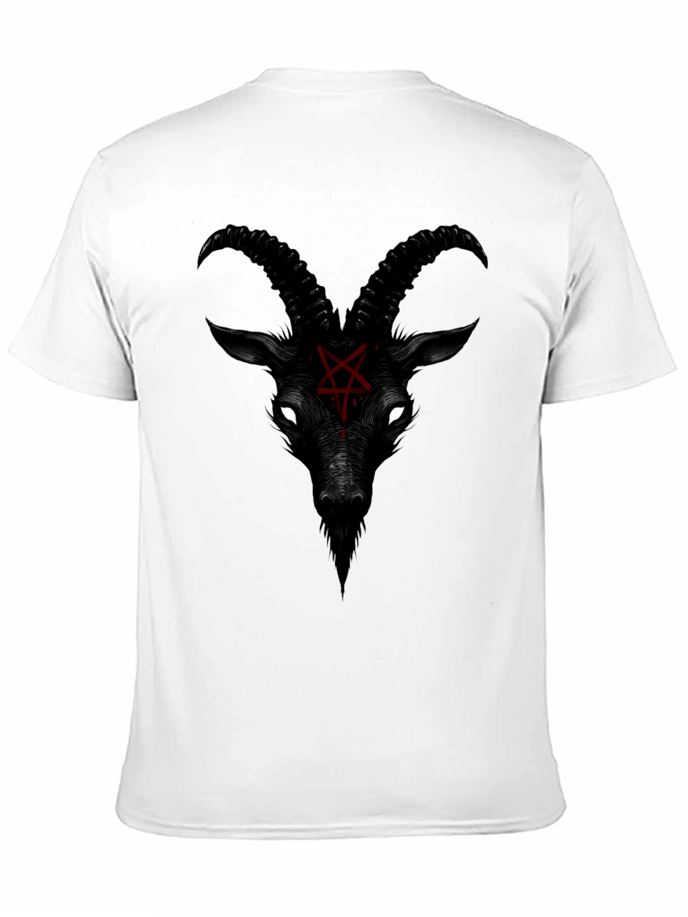 Baphomet Graphic Tee - Black Satanic Goat T-Shirt