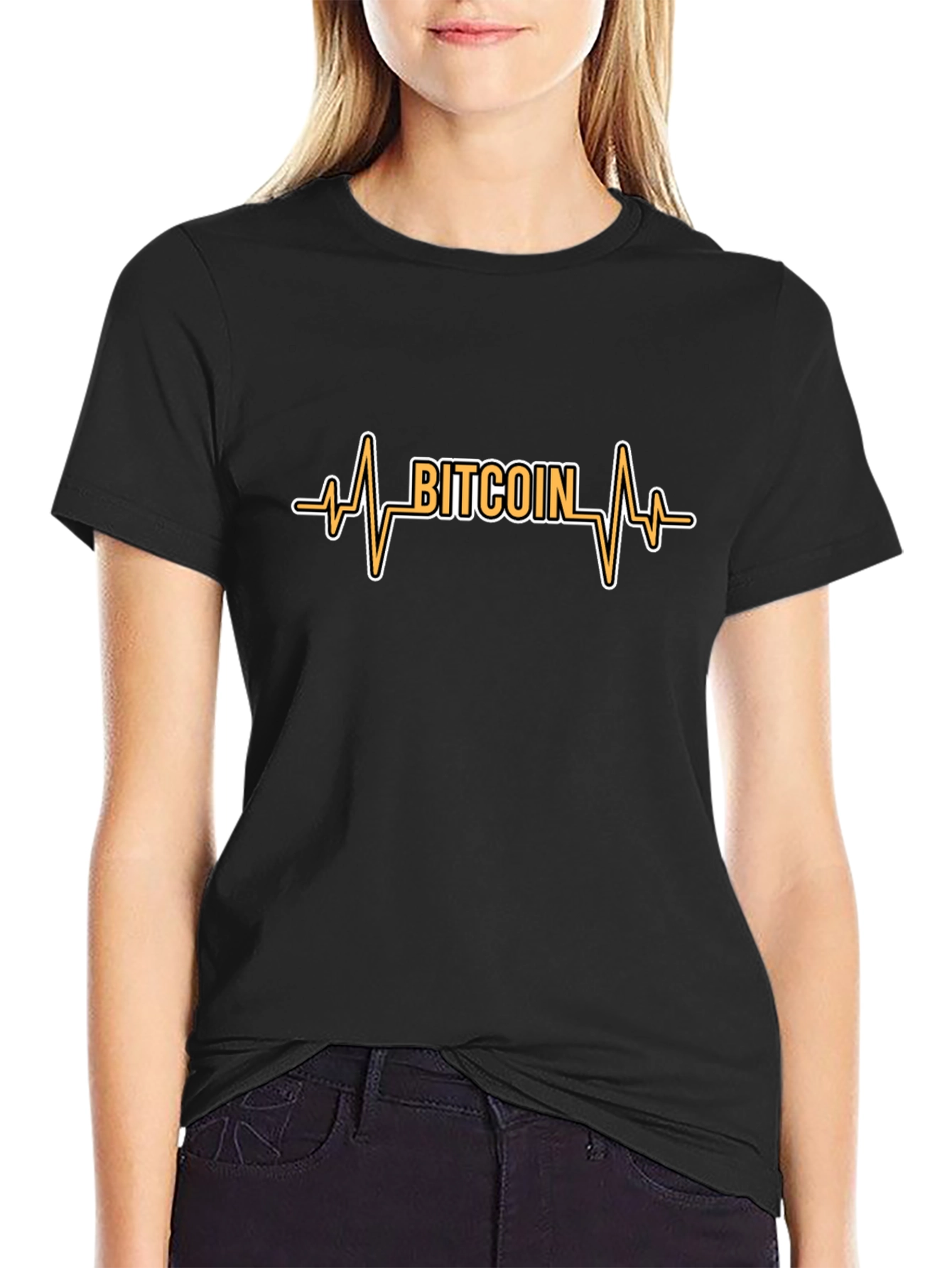 Bitcoin Heartbeat T-Shirt - Crypto Style
