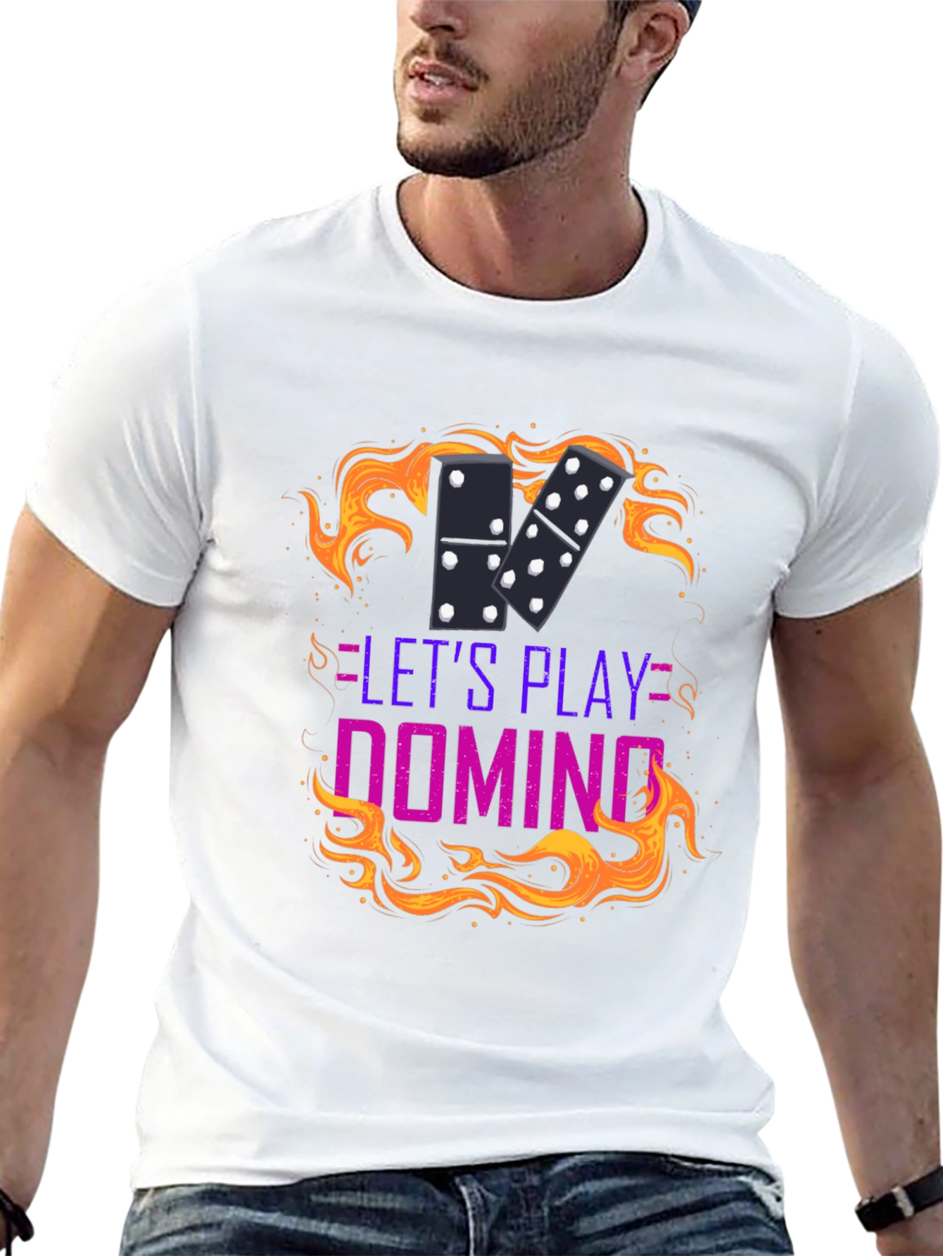 Domino Game T-Shirt - Lets Play Domino!
