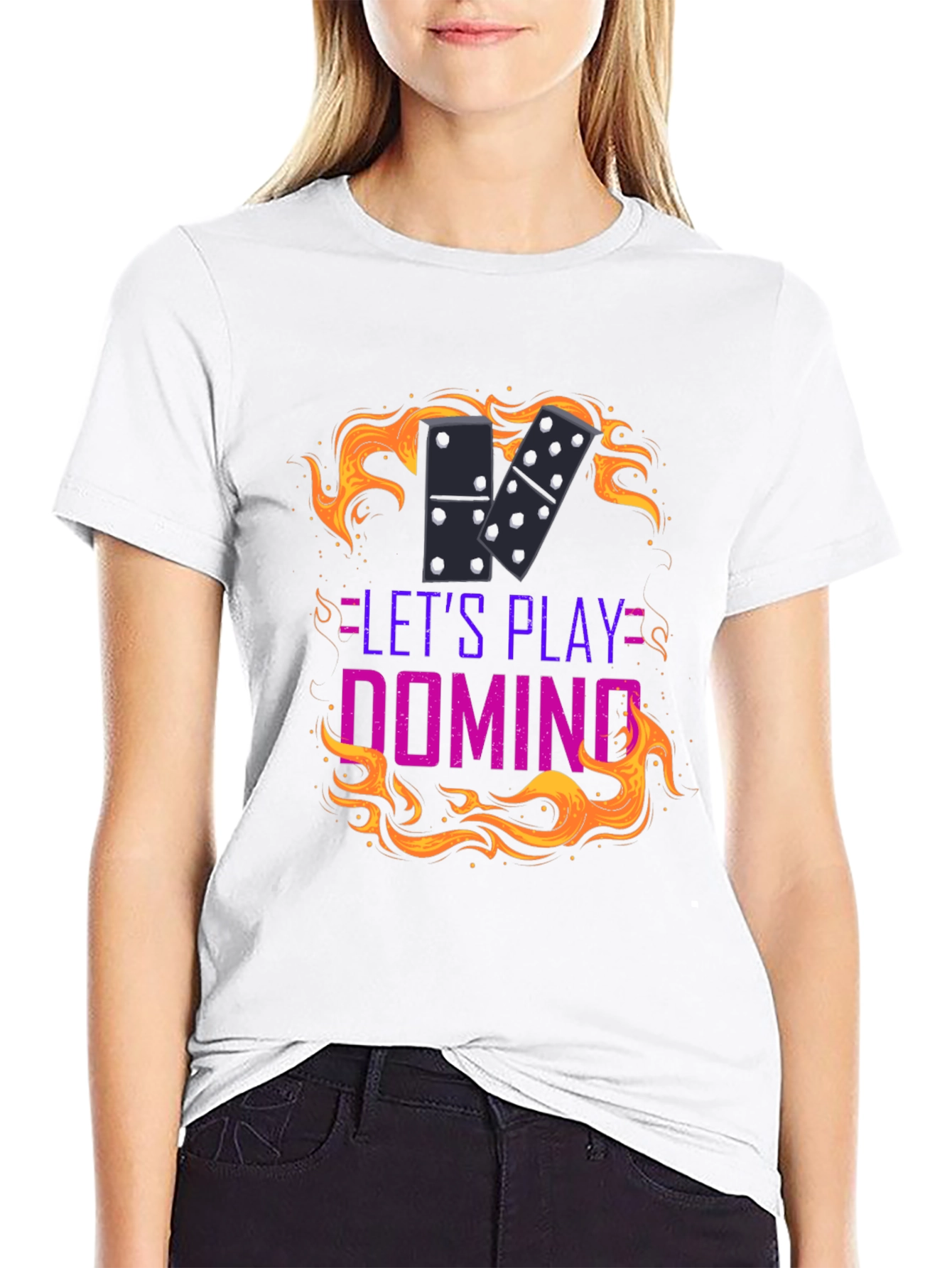 Domino Game T-Shirt - Lets Play Domino!