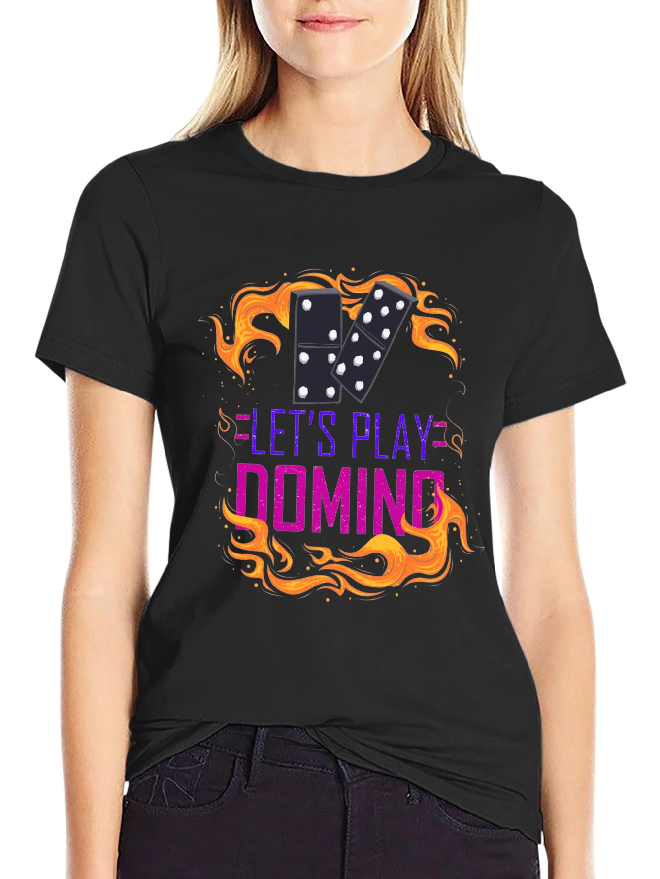 Domino Game T-Shirt - Lets Play Domino!