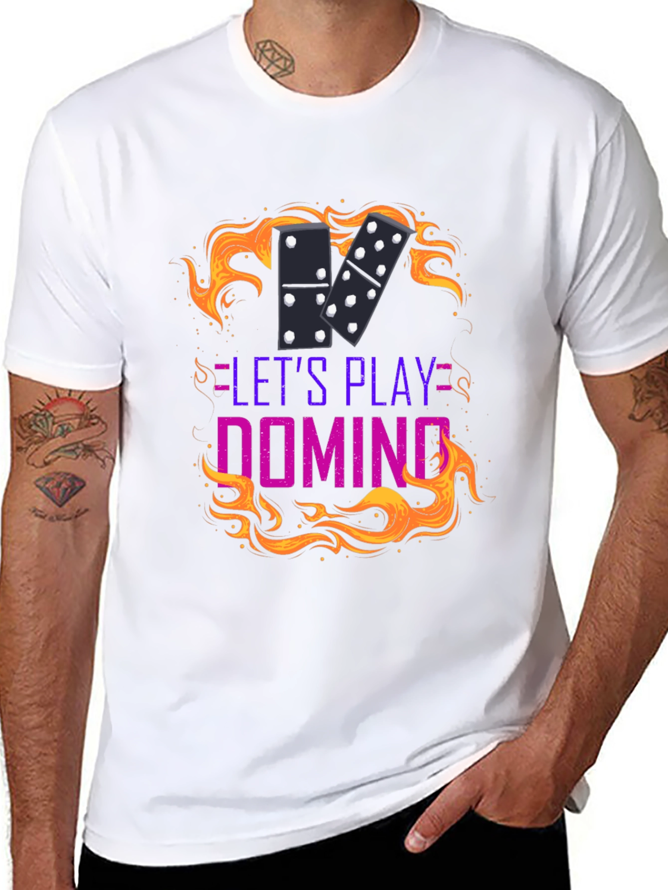 Domino Game T-Shirt - Lets Play Domino!