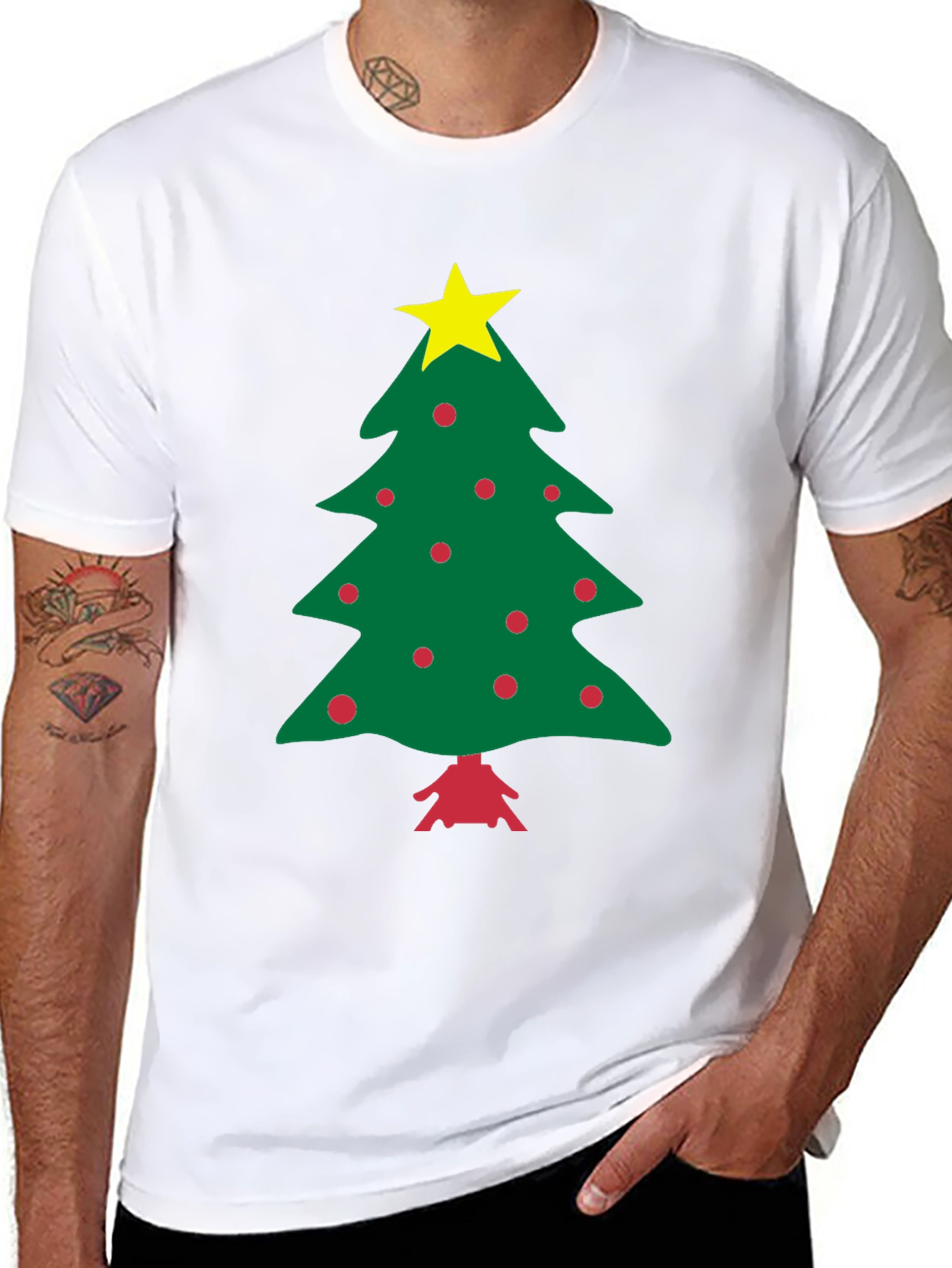 Festive Christmas Tree Graphic Tee