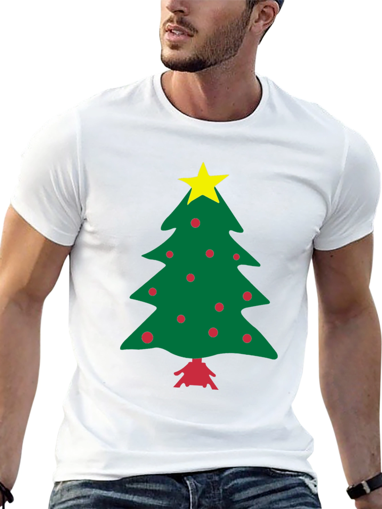 Festive Christmas Tree Graphic Tee