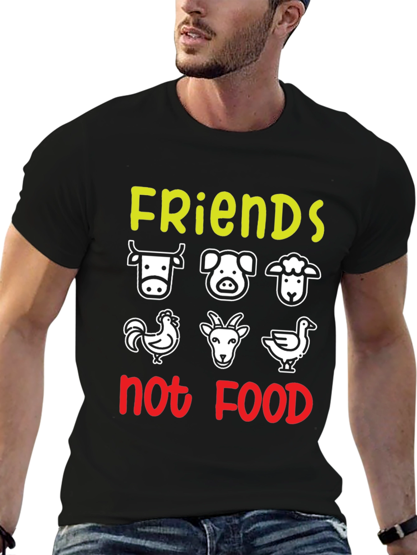 Vegan Friends Not Food T-Shirt