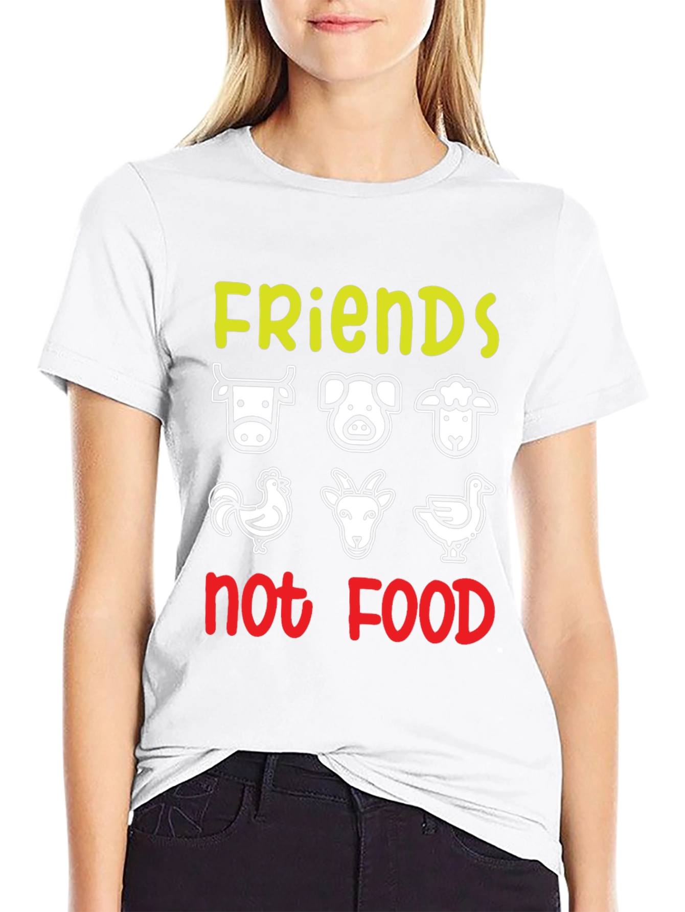 Vegan Friends Not Food T-Shirt