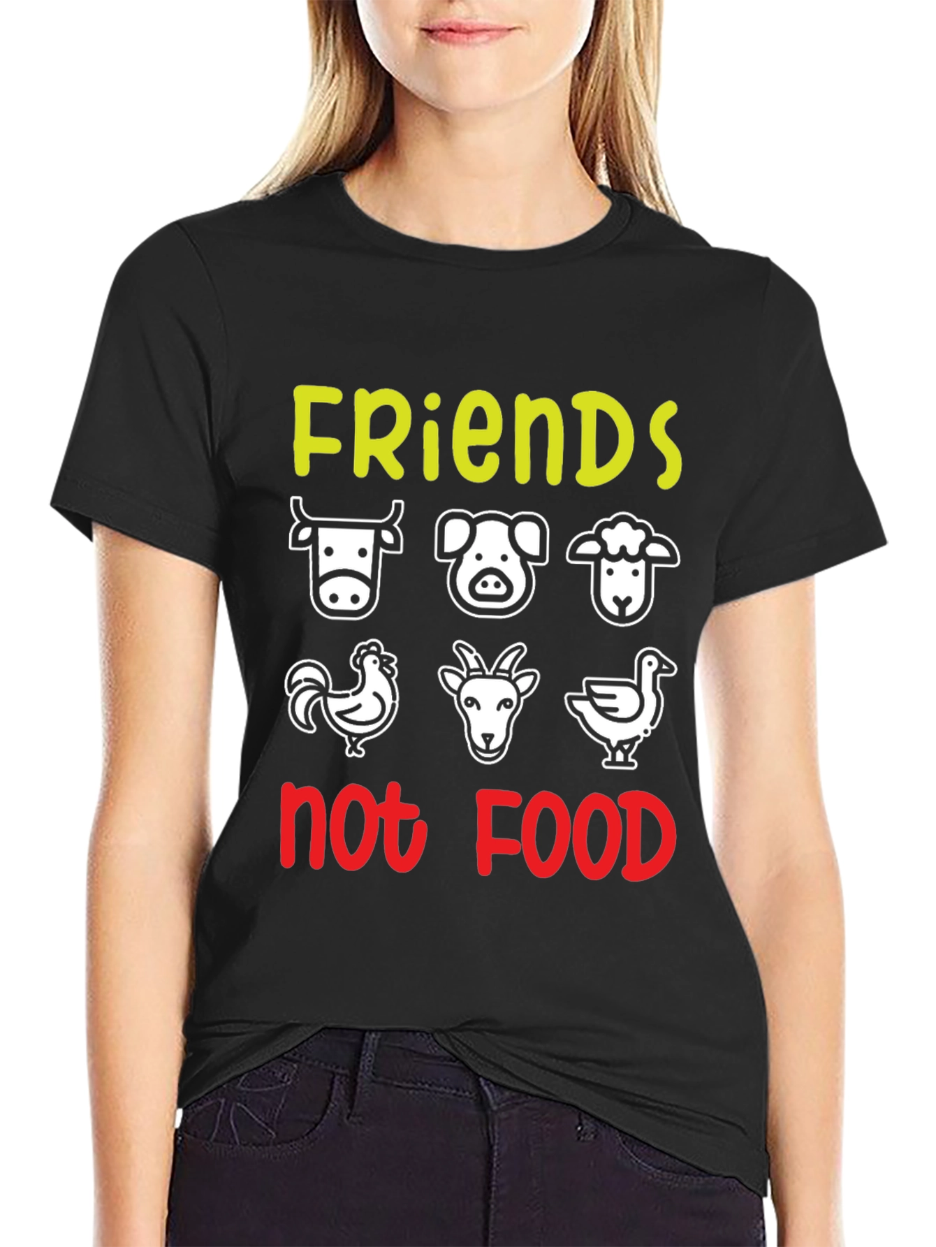 Vegan Friends Not Food T-Shirt