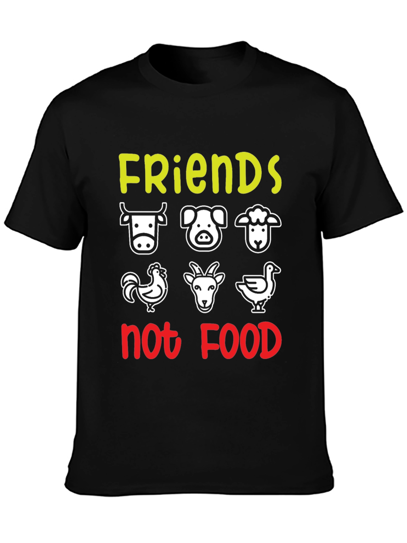 Vegan Friends Not Food T-Shirt