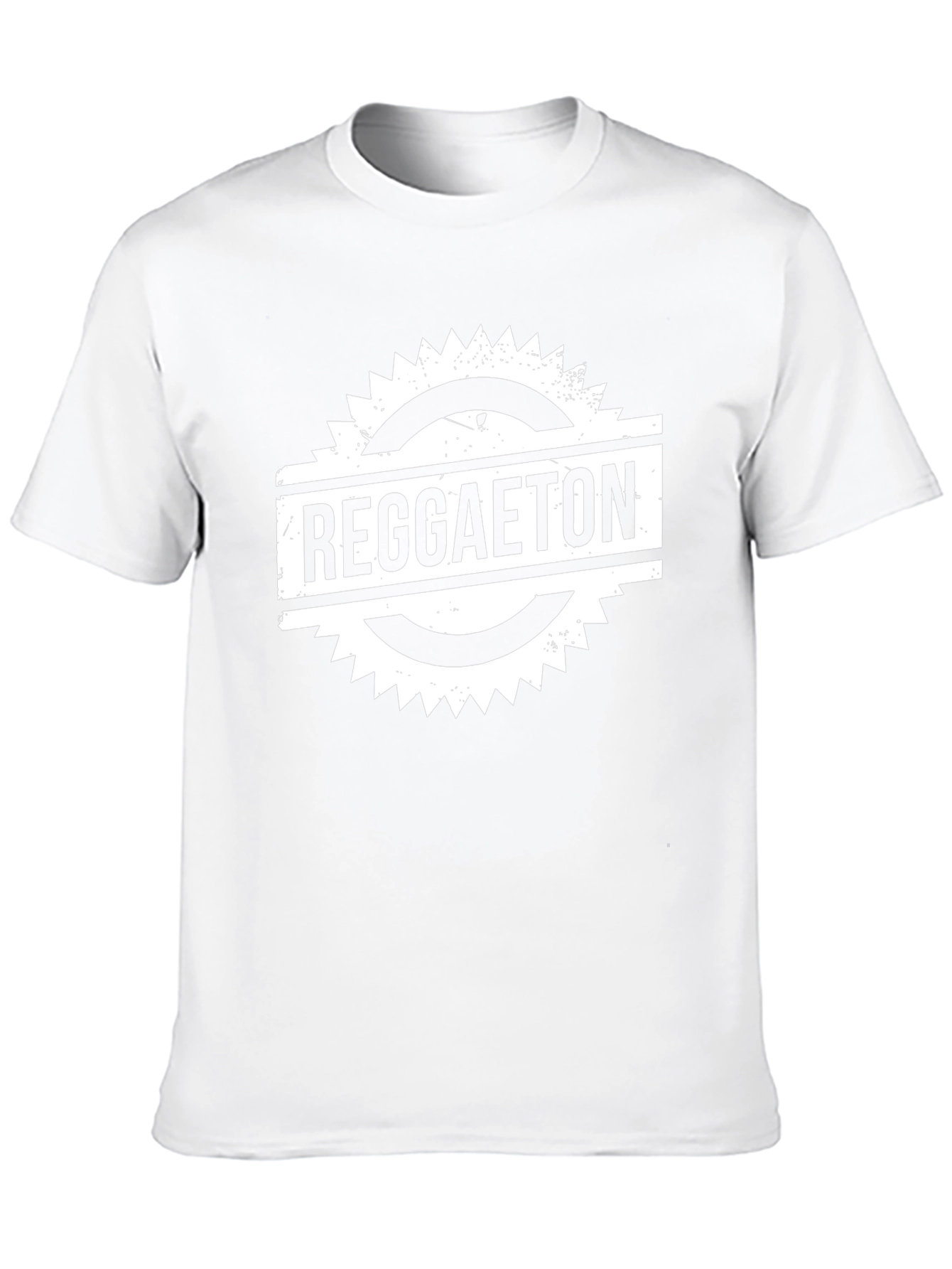 Reggaeton Graphic Print Black T-Shirt