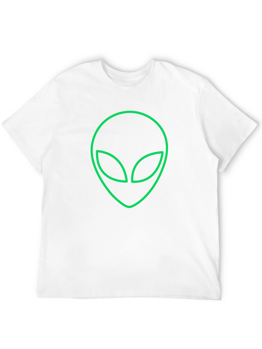 Alien Graphic Tee - Black Casual T-Shirt
