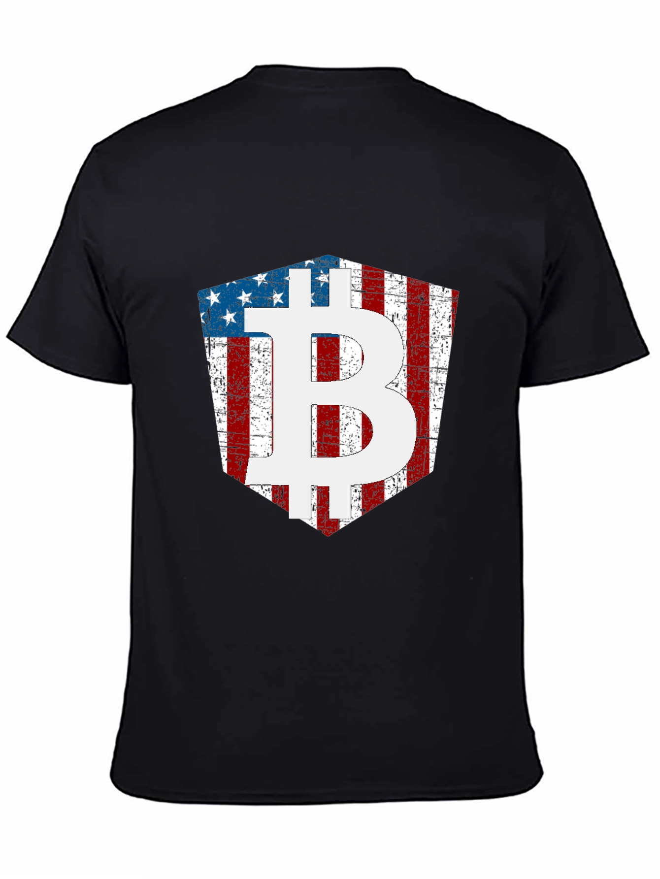 American Flag Bitcoin T-Shirt Crypto Tee