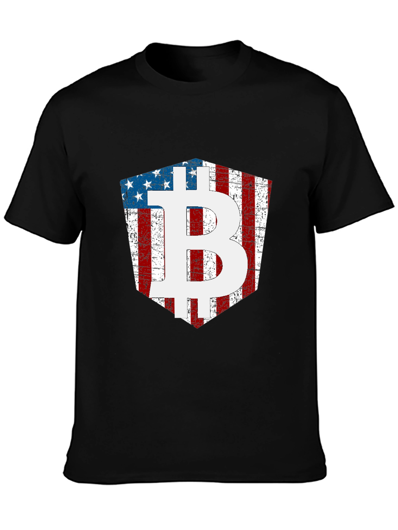 American Flag Bitcoin T-Shirt Crypto Tee