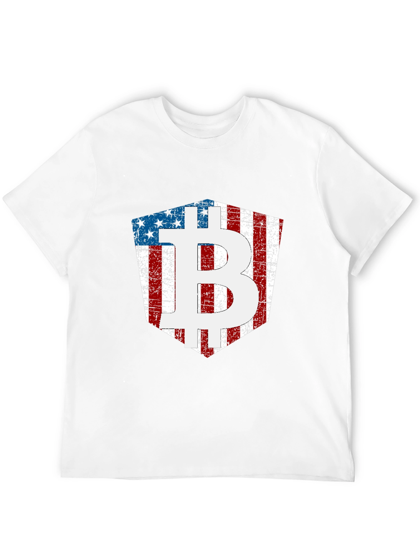 American Flag Bitcoin T-Shirt Crypto Tee